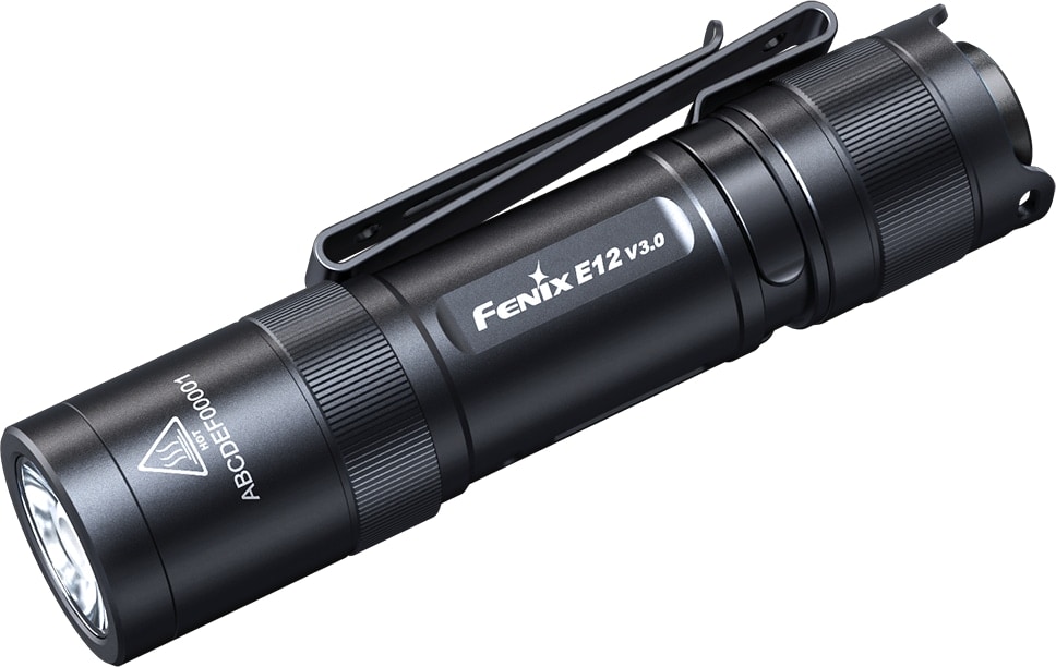 FENIX LED-Taschenlampe E12 V3.0, schwarz