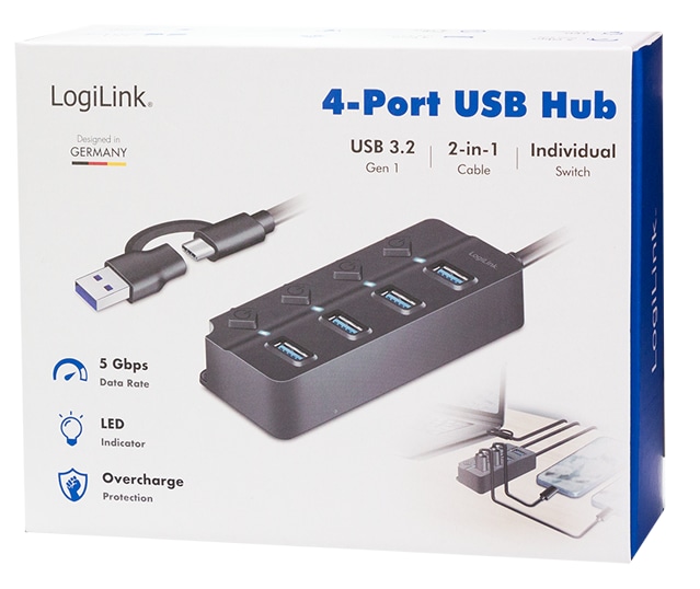 LOGILINK USB-C Hub UA0419 4 Port