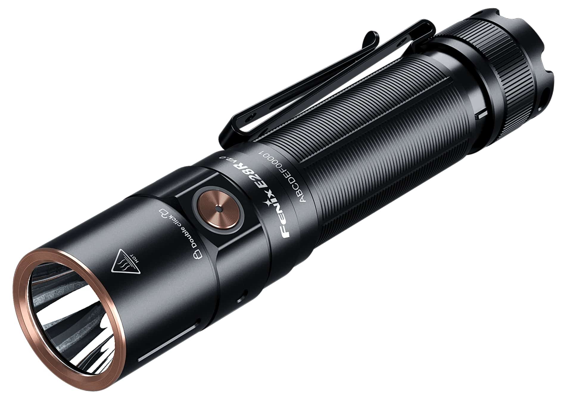 FENIX LED-Taschenlampe E28R V2.0, Akkubetrieb, USB, schwarz