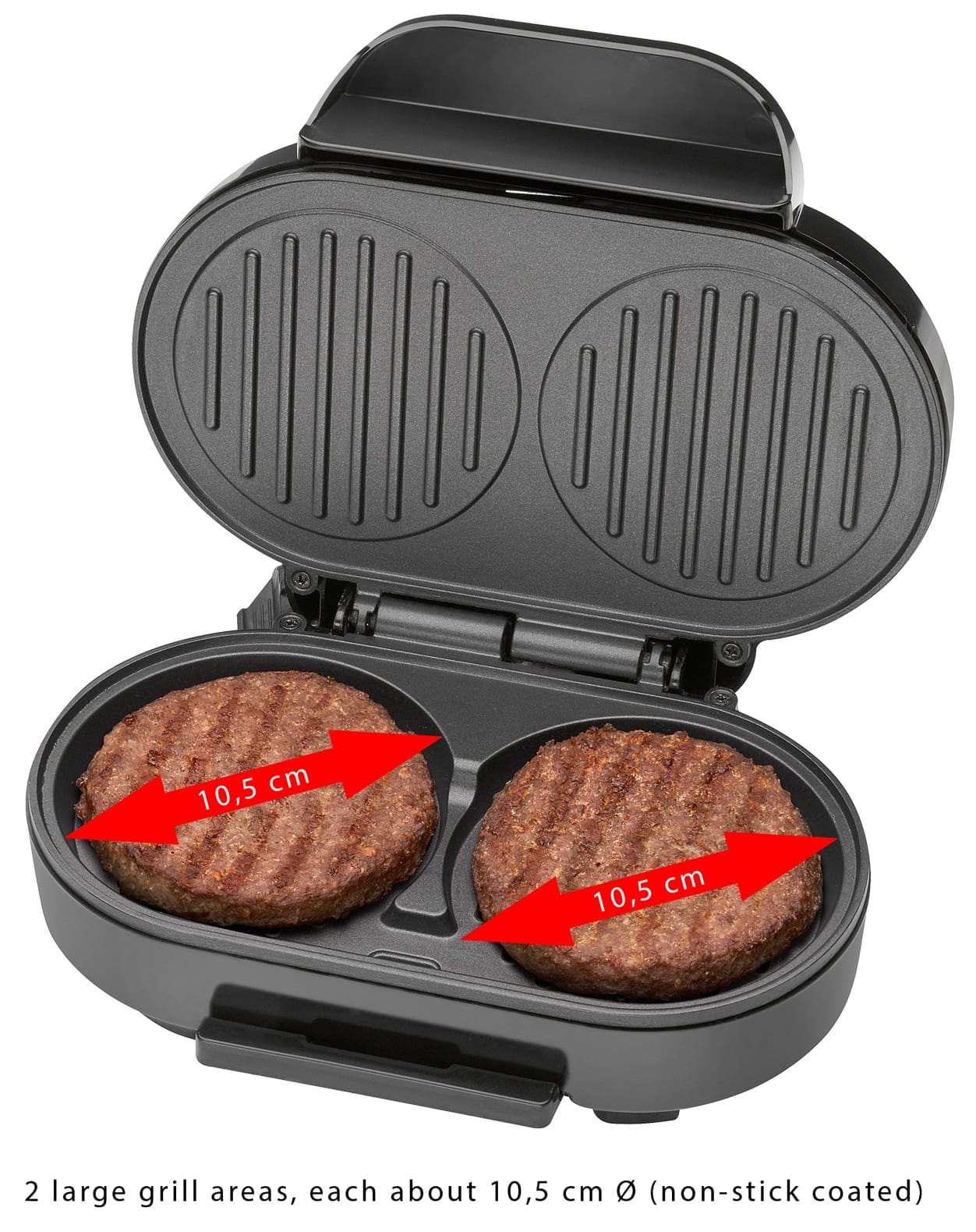 CLATRONIC Hamburger-Grill HBM 3696, 1000 W