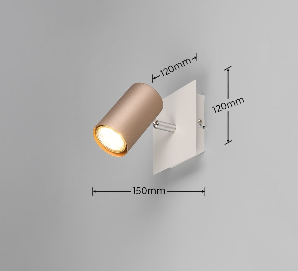 TRIO Wandleuchte Marley 802400165 Coffee, GU10, max. 25 W