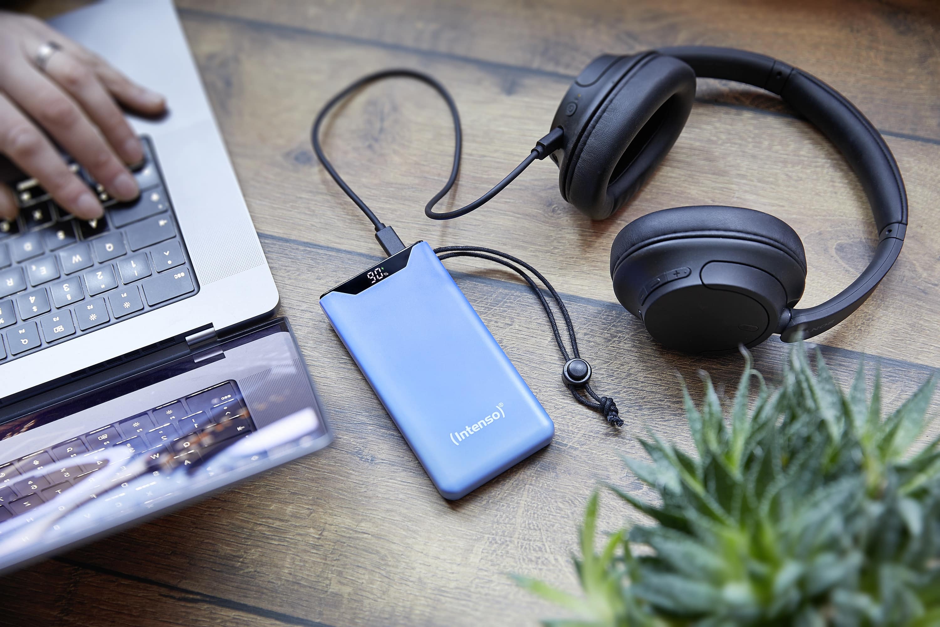 INTENSO USB Powerbank 7332035, F10000, 10.000mAh, 20 W, blau