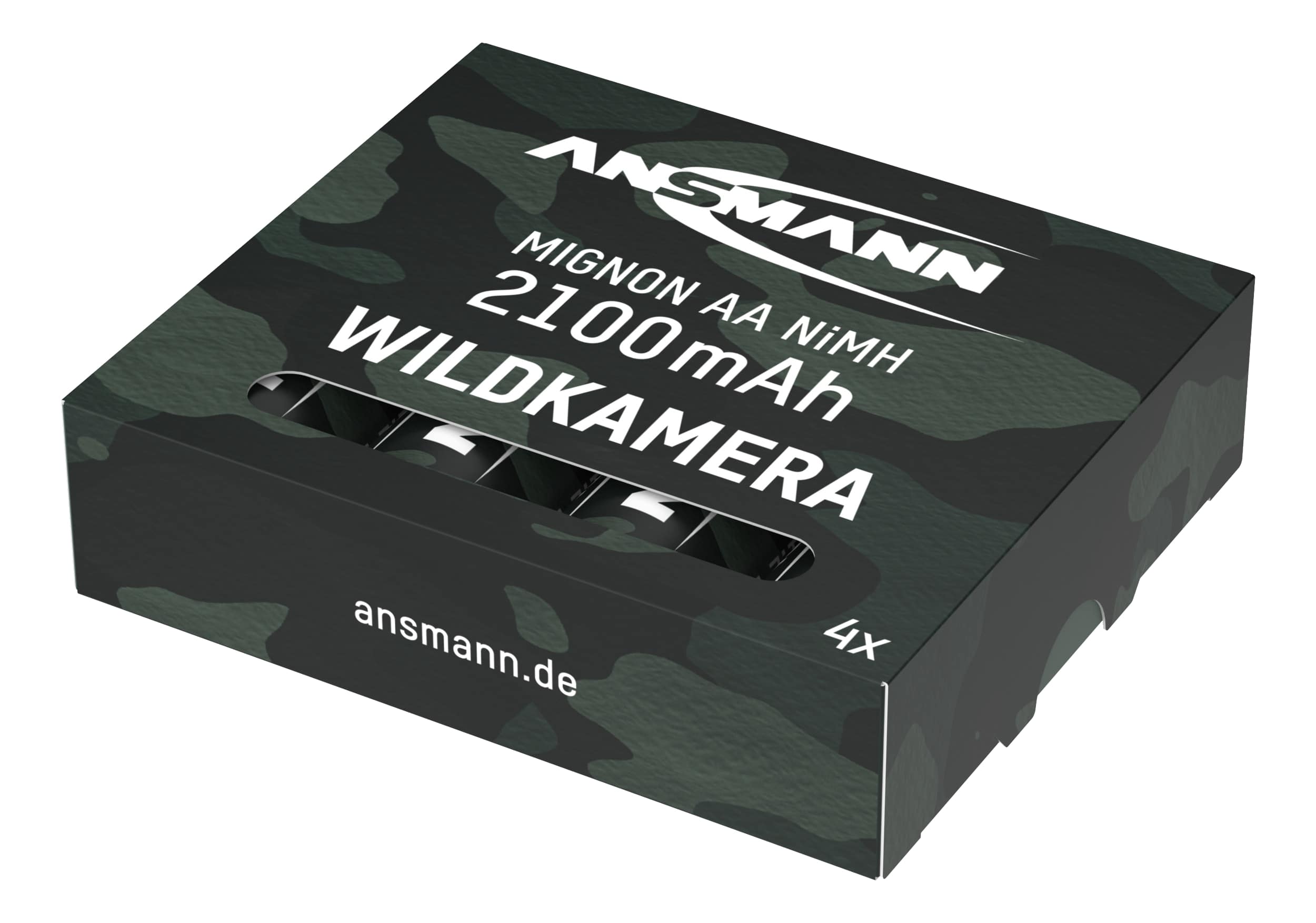 ANSMANN Akku Mignon AA Typ 2100, für Wildkamera, 4 Stück