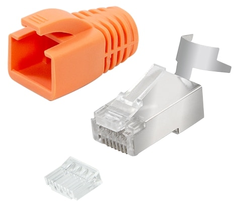 LOGILINK CAT.6A RJ45 Modular Stecker f. Cat.6A & Cat.7 Verlegekabel 10er Pack