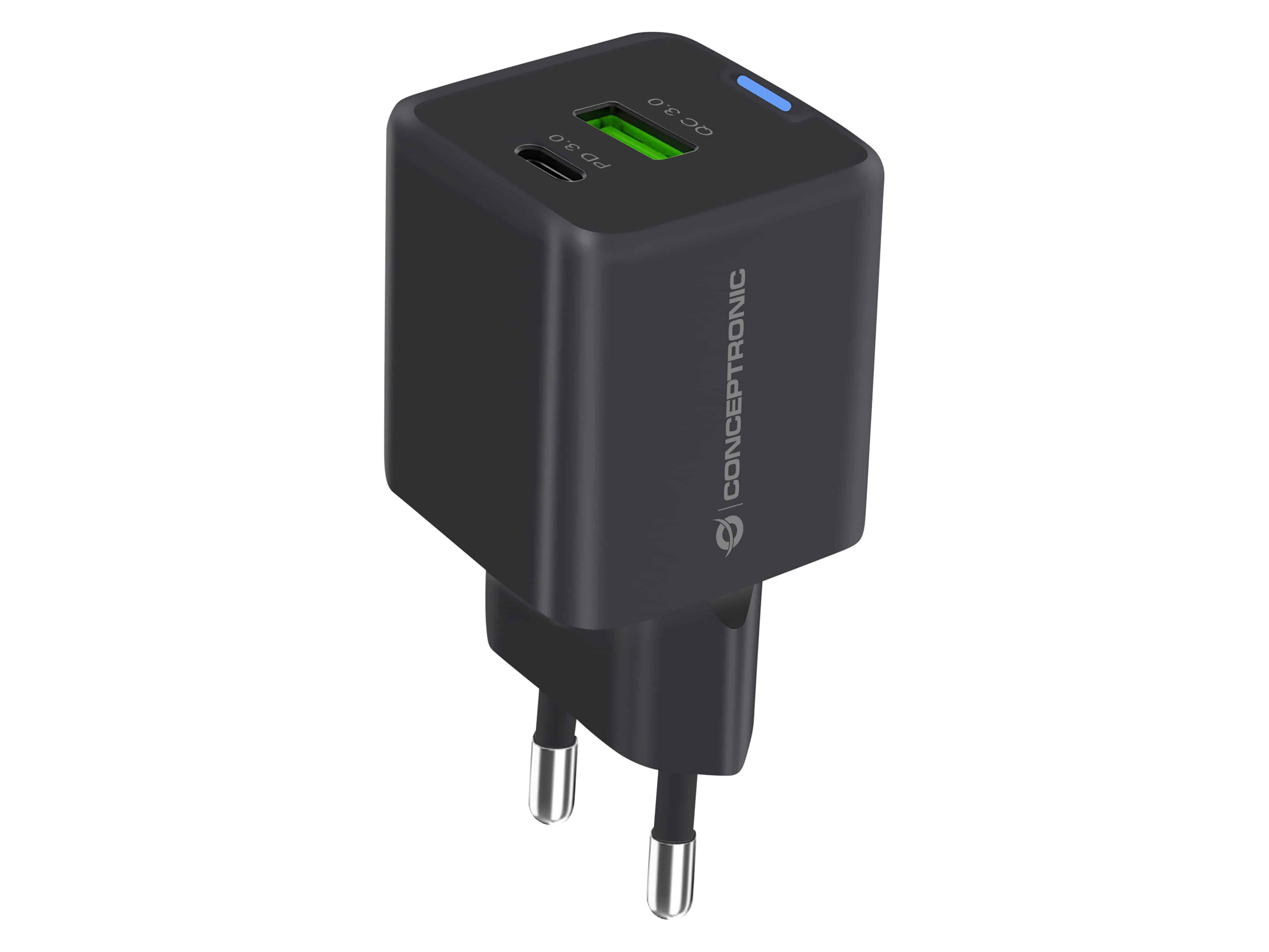 CONCEPTRONIC USB-Ladegerät ALTHEA16B USB-C USB-A 33W