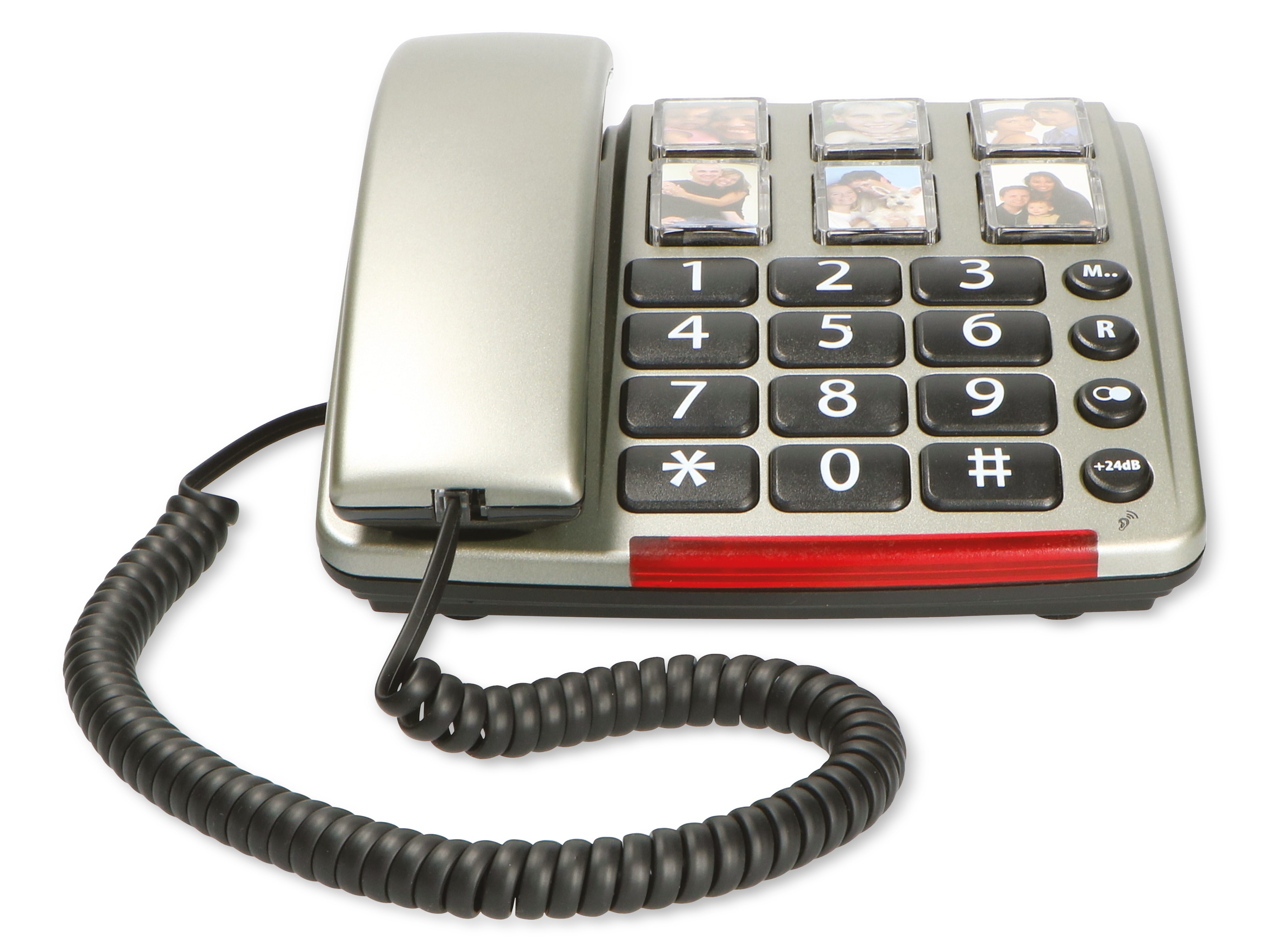 PROFOON Großtasten-Telefon TX-560, mit Fototasten, schwarz