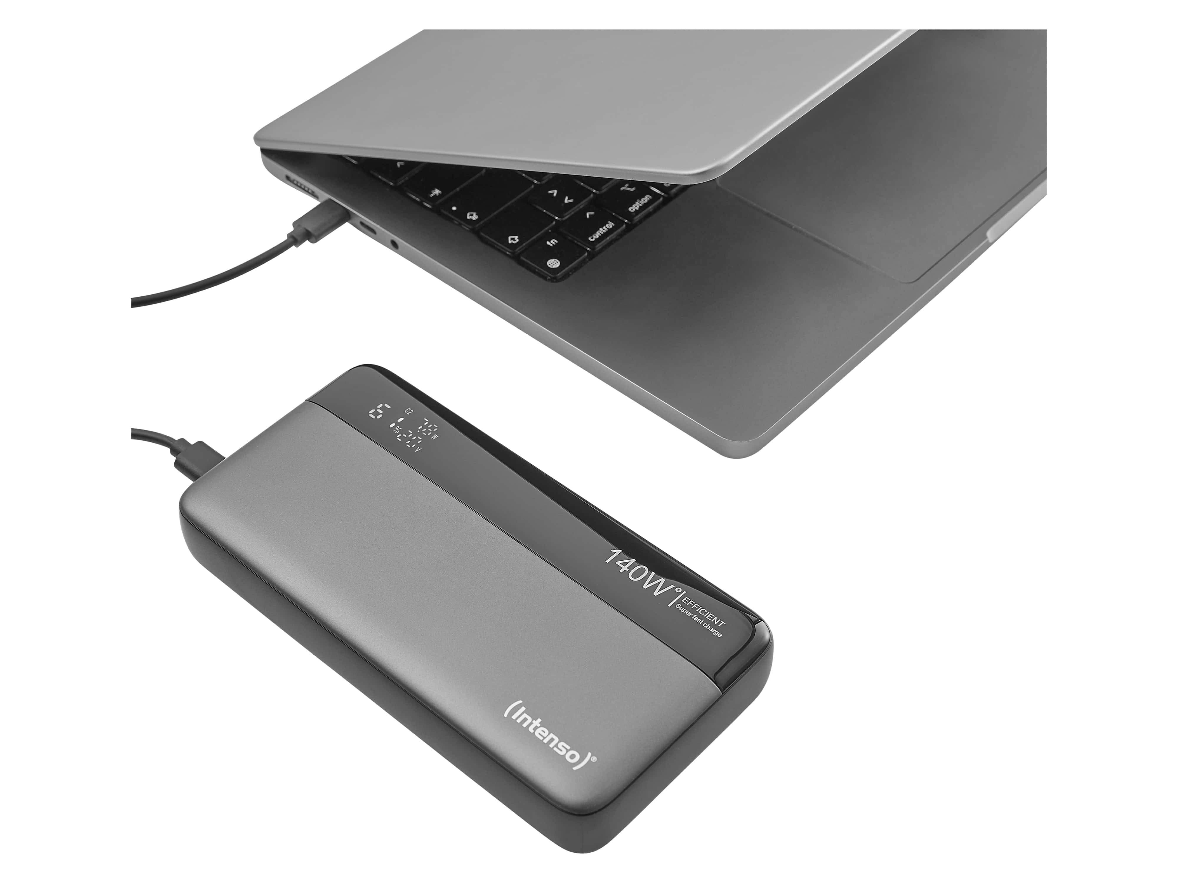 INTENSO USB Powerbank 7350060 HE25000, 25.000mAh, 140 W, grau