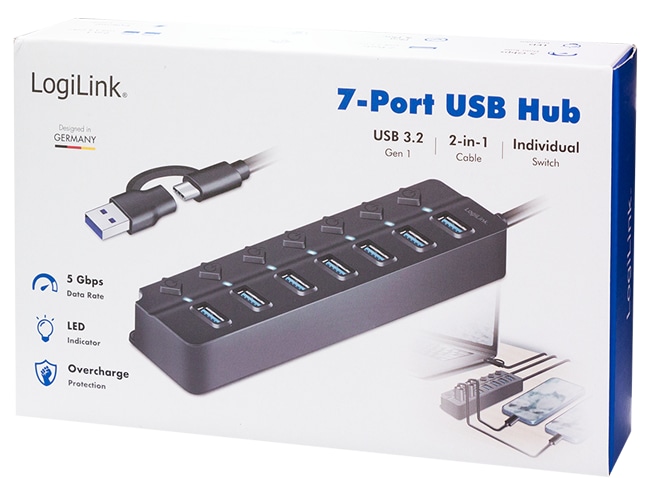 LOGILINK USB-C Hub UA0420 7 Port