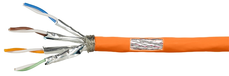 LOGILINK CAT.7 Netzwerkkabel CPV0058, Installation, AWG23, orange, 100 m