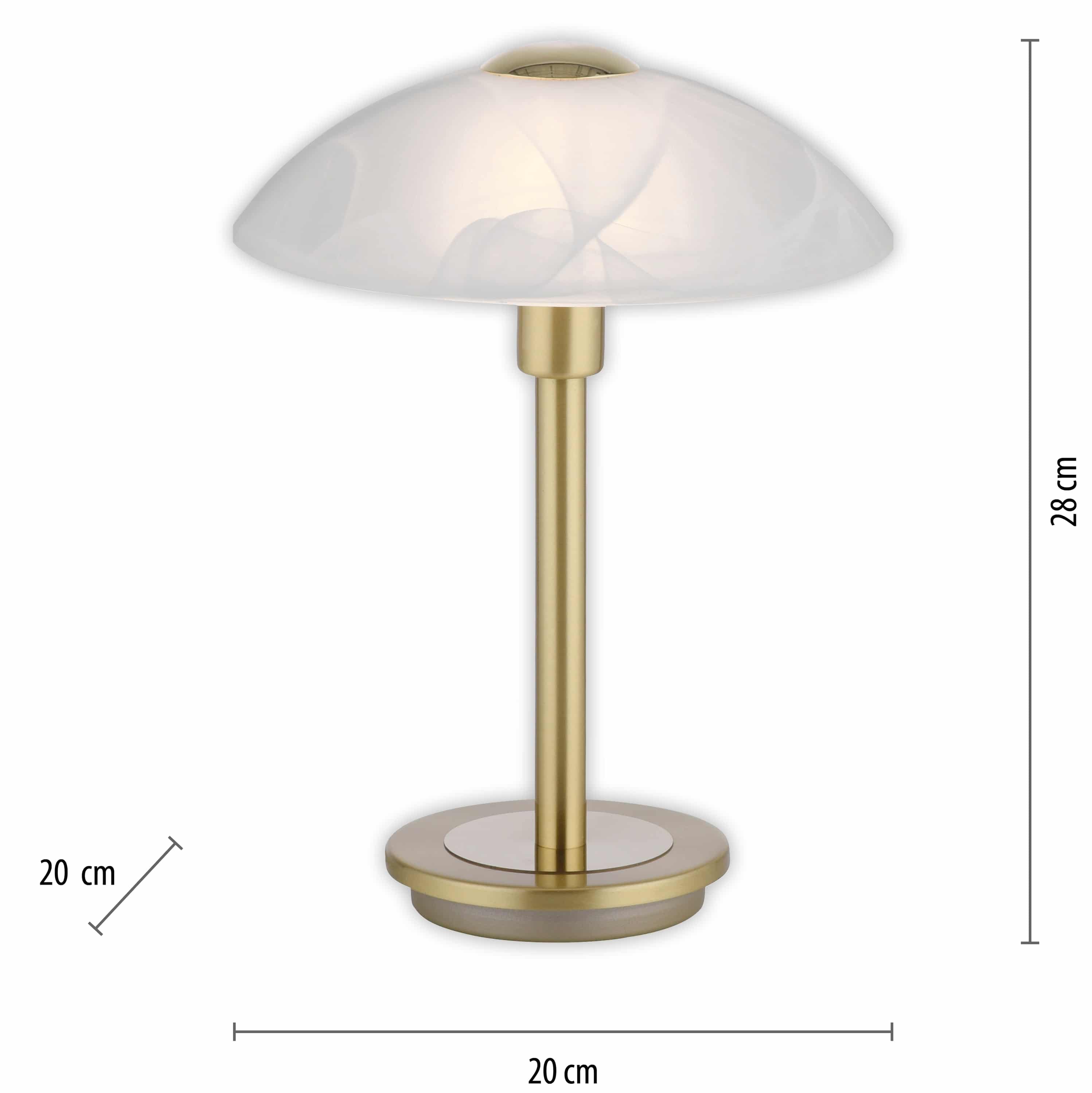 PAUL NEUHAUS LED-Tischleuchte 4026-60 messing-matt, G9, 2,6 W, 265 lm, 3000 K 