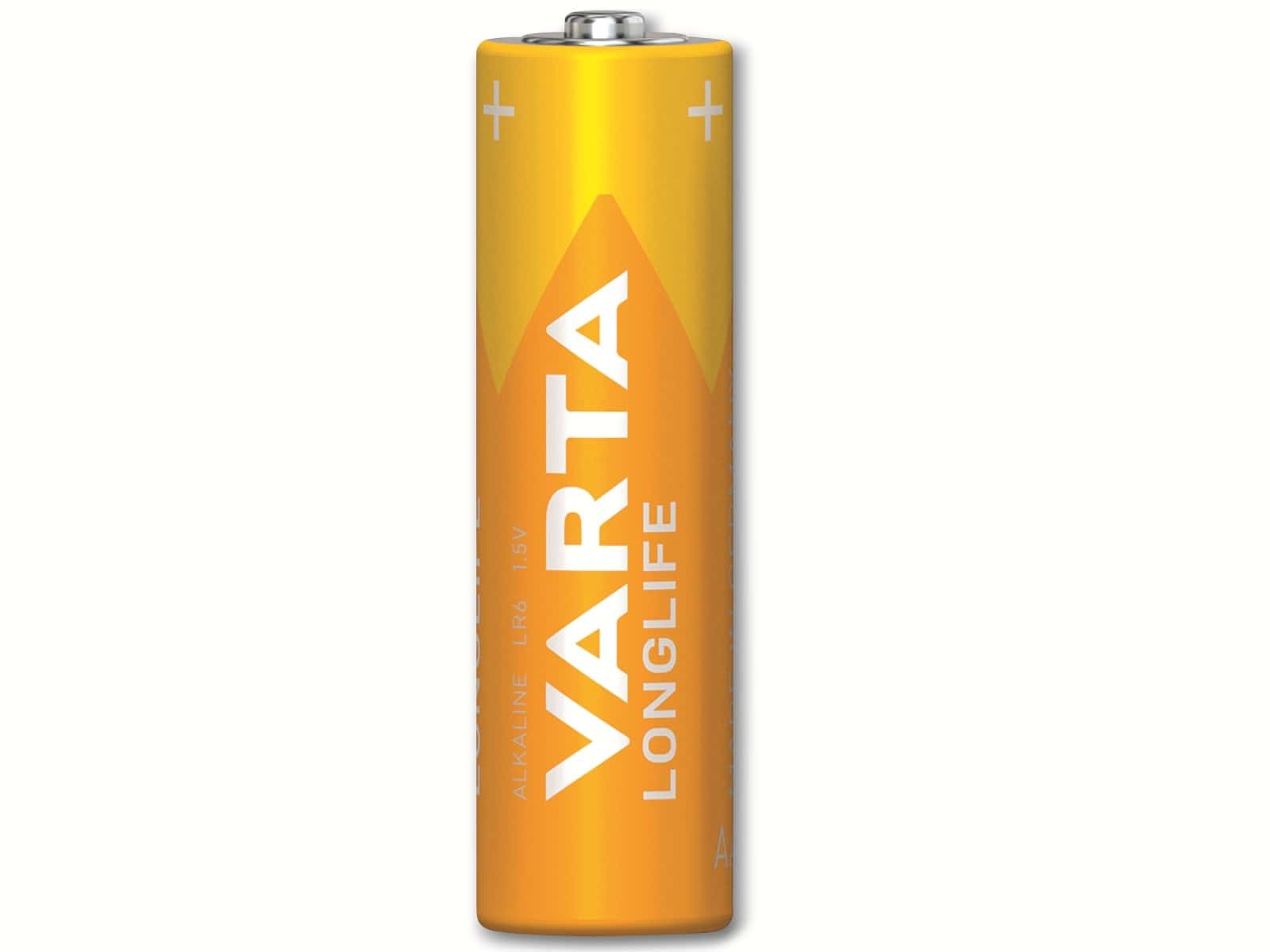 VARTA Batterie Alkaline, Mignon, AA, LR06, 1.5V, Longlife, 4 Stück