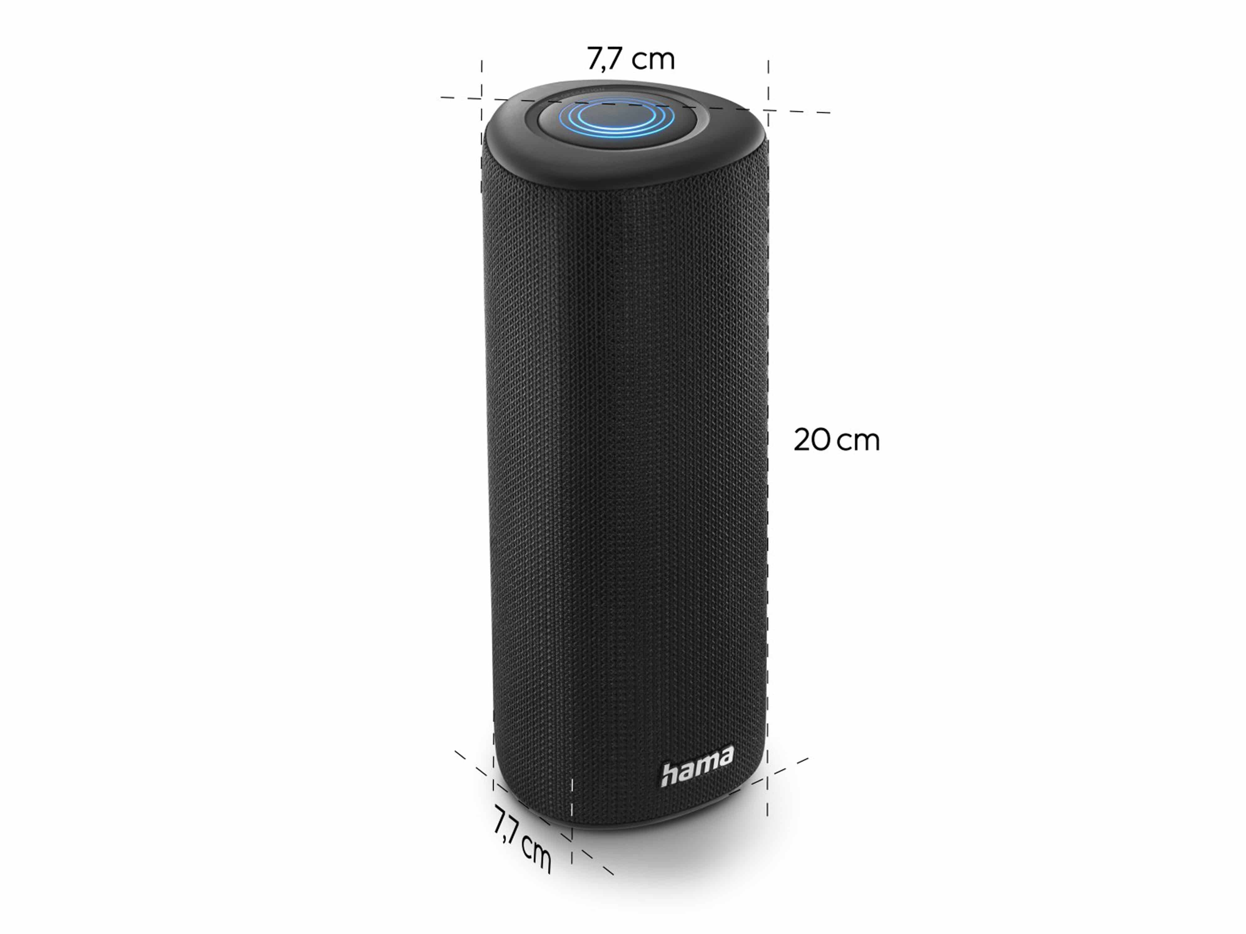 HAMA Bluetooth Lautsprecher Pipe 3.0, 24W, IPX5, 10 Lichtmodi