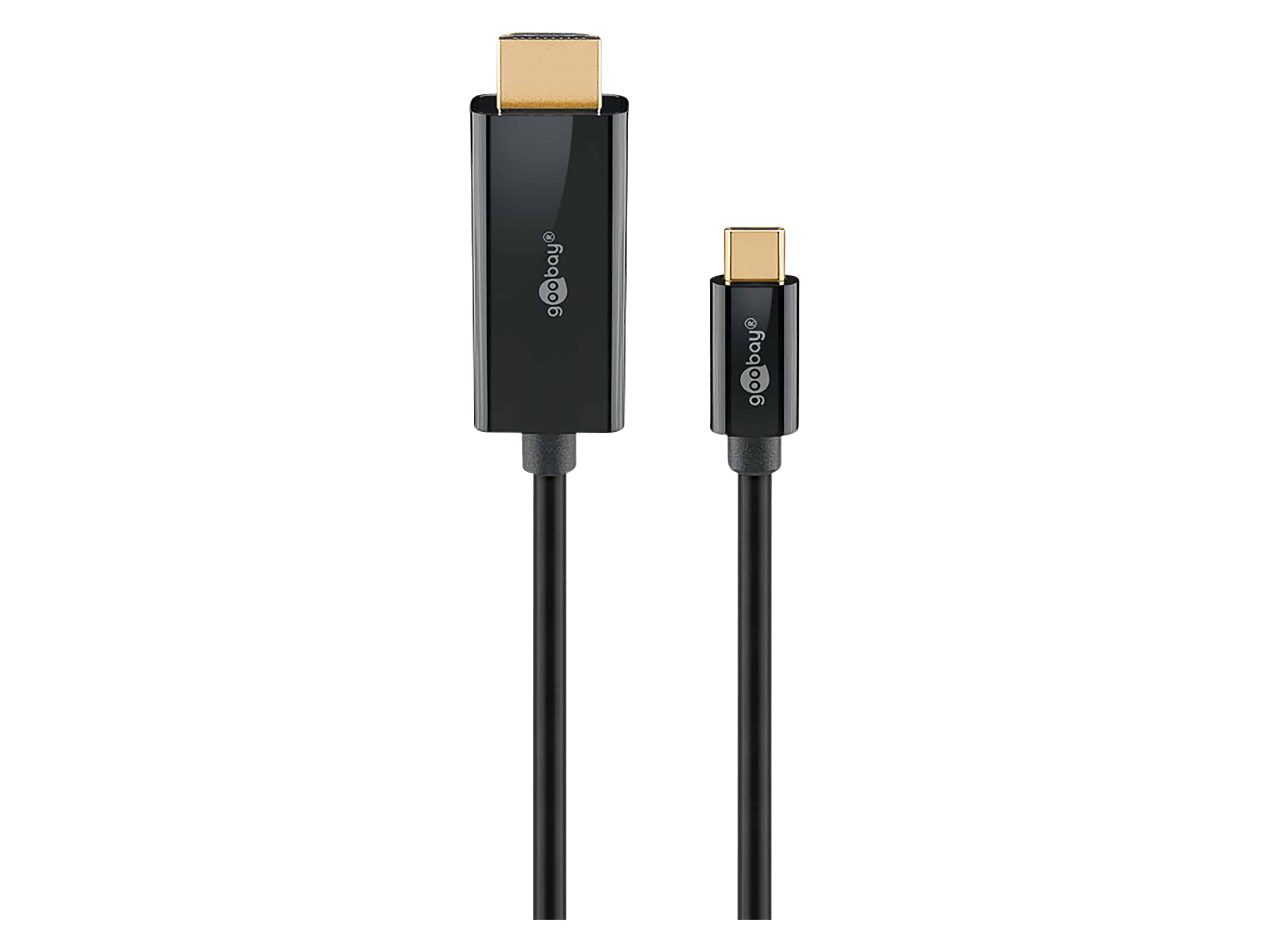 GOOBAY USB3.1 Adapterkabel 75696 USB-C/HDMI 1,0m schwarz