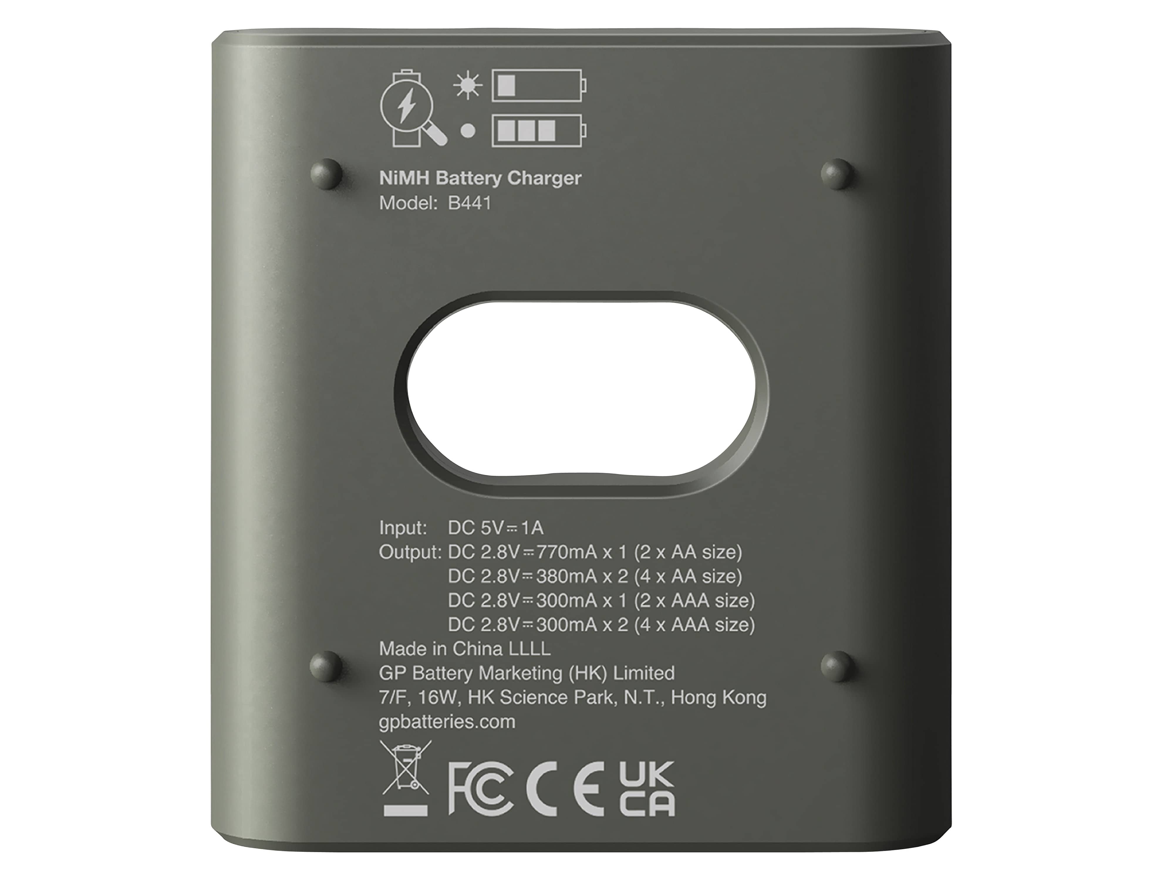 GP RECYKO B441 USB-AKKU-Ladegerät inkls. 4xAAA NiMH Akkus