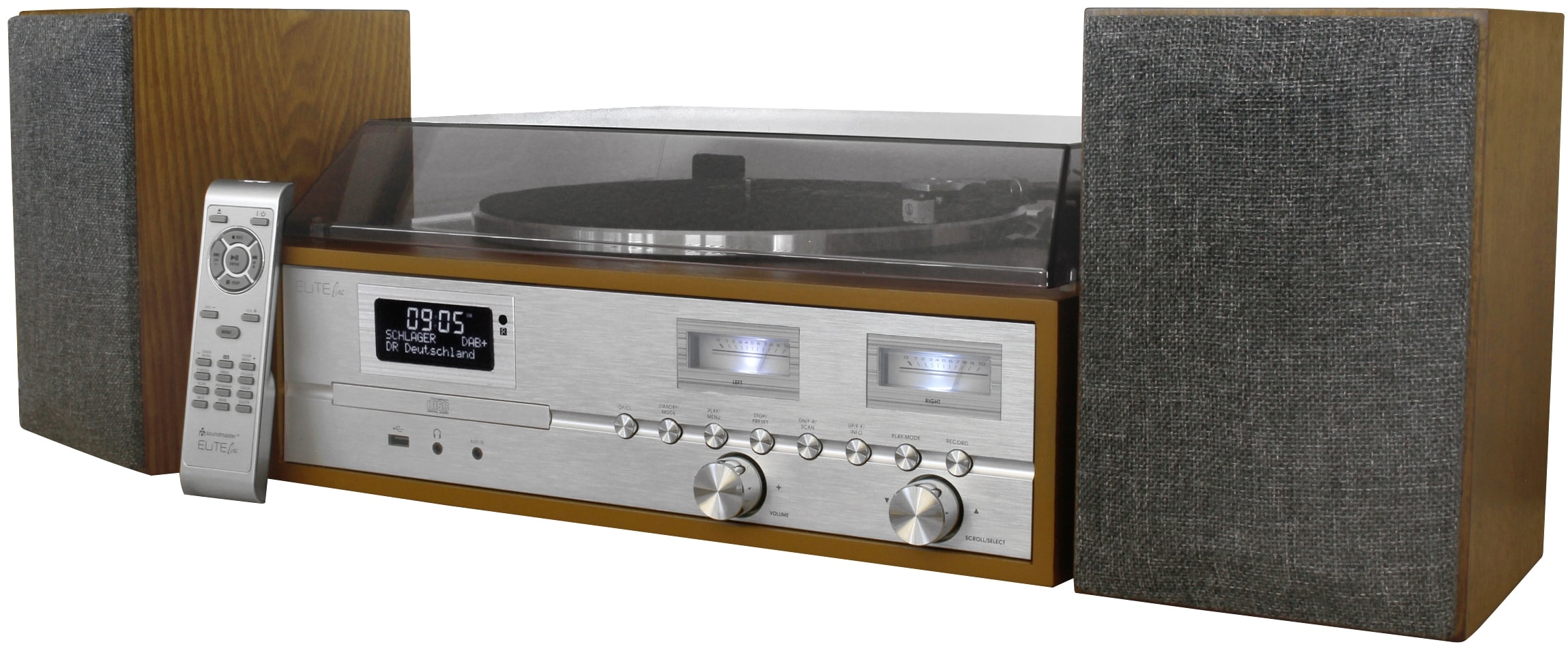 SOUNDMASTER ELITELINE Retro HiFi Anlage PL895, DAB+/UKW, CD, MP3, USB, Bluetooth