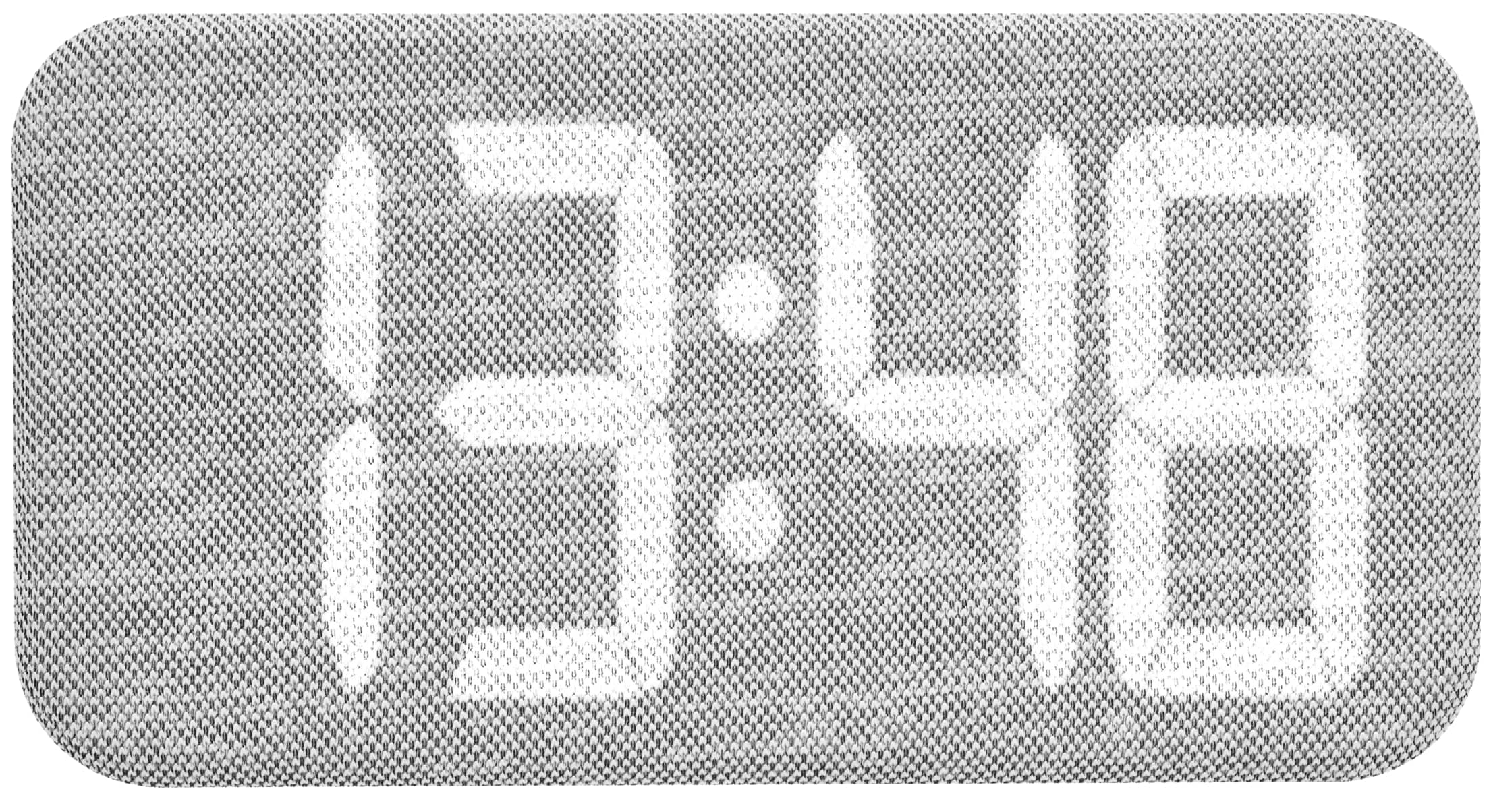 TFA Digitalwecker, 60.2042.02, mit Textilbezug und Leuchtziffern, weiß