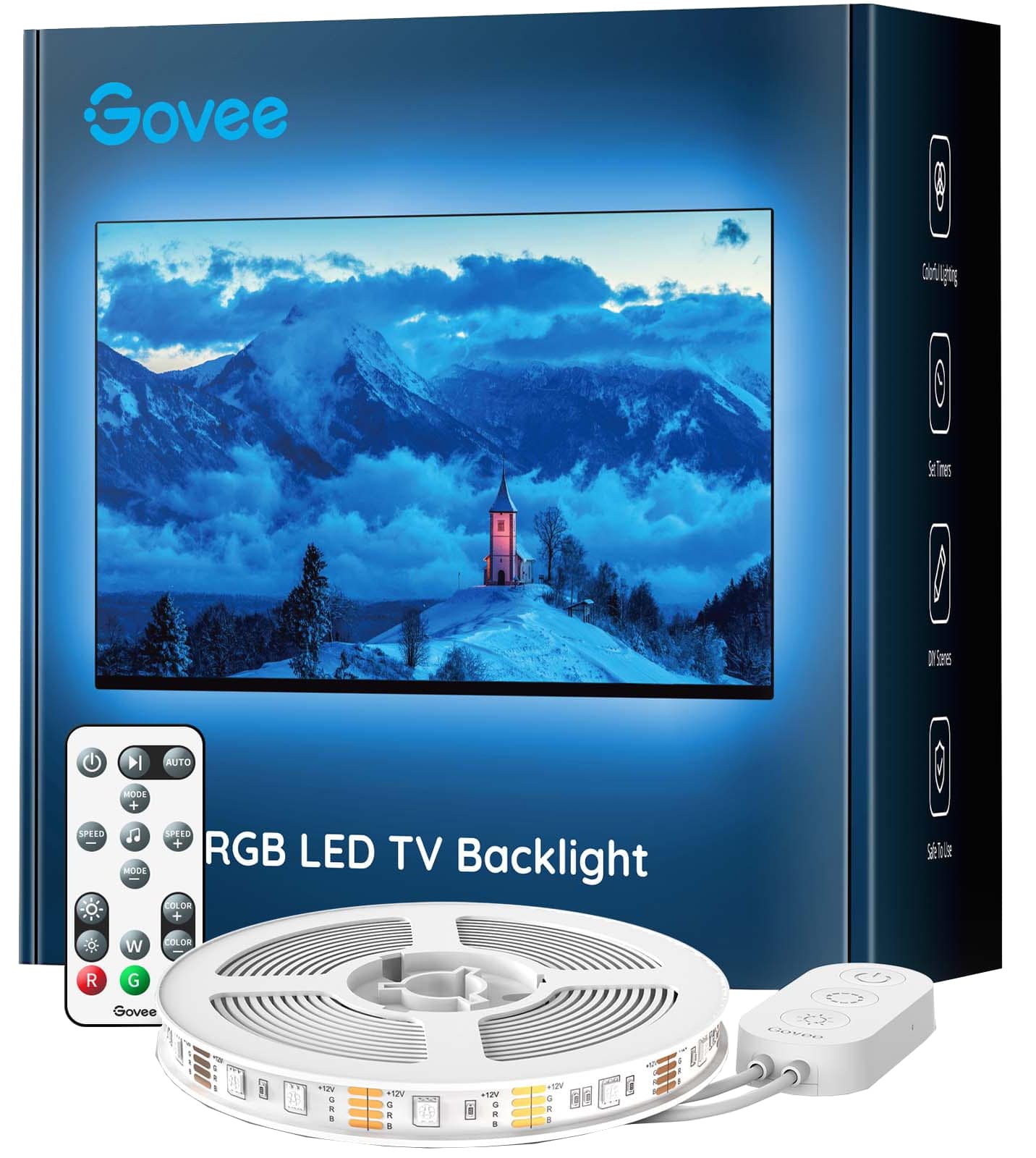 GOVEE LED-Strip Backlight für 46...60" TV, EEK: G, RGB, Bluetooth, 3 m