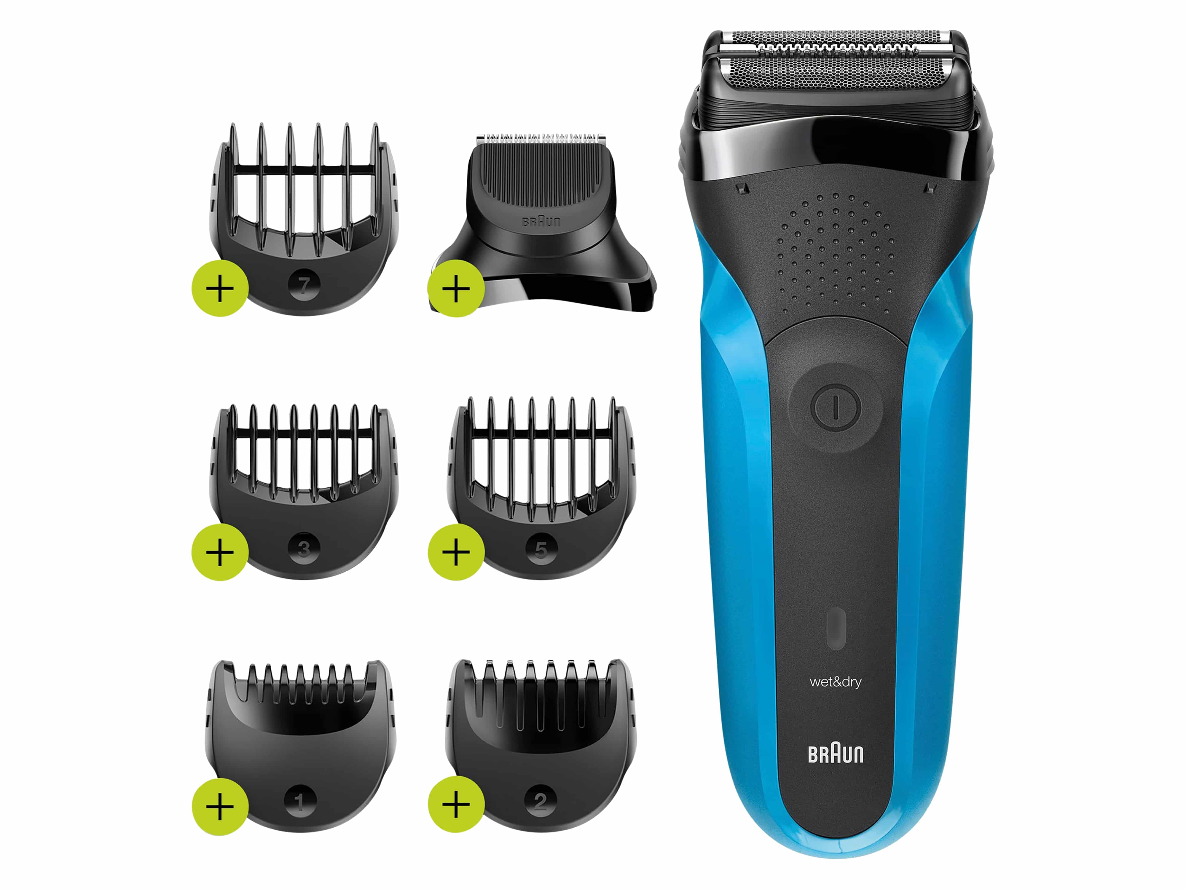 Braun Series 3 310BT Folienschaber Trimmer Schwarz, Blau