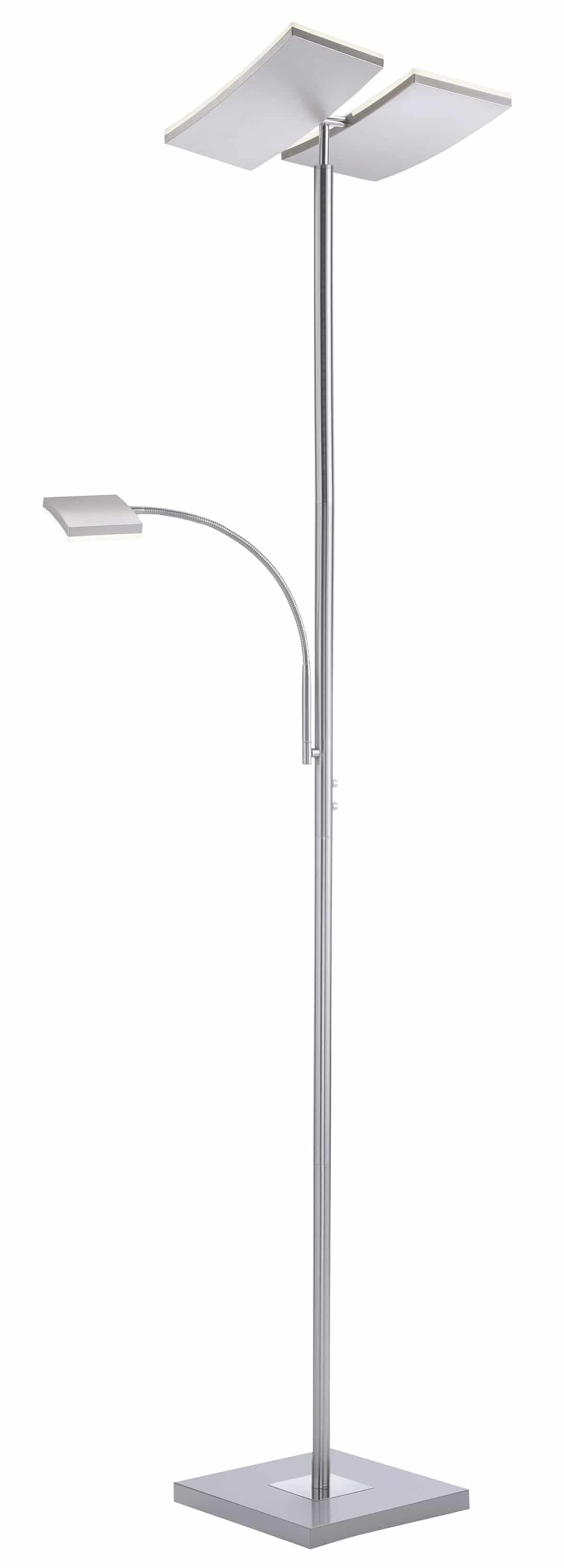 JUST LIGHT LED-Stehleuchte 11725-55 stahl, 25 W, 2900 lm, 3000 K