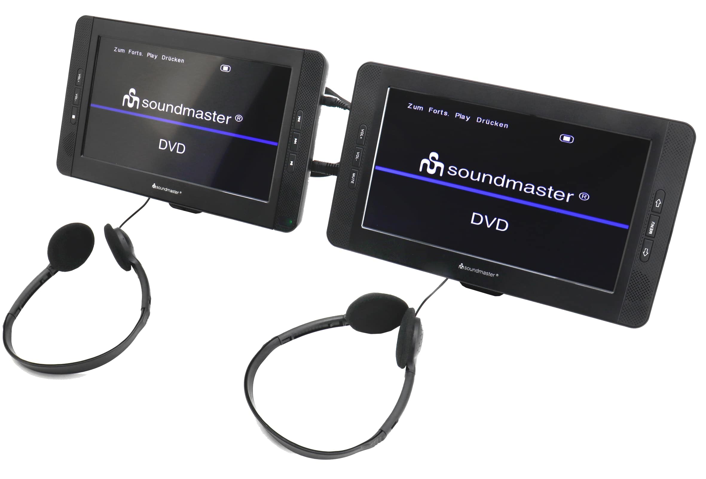 SOUNDMASTER Portabler DVD-Player PDB1850SW, mit 2 Bildschirmen