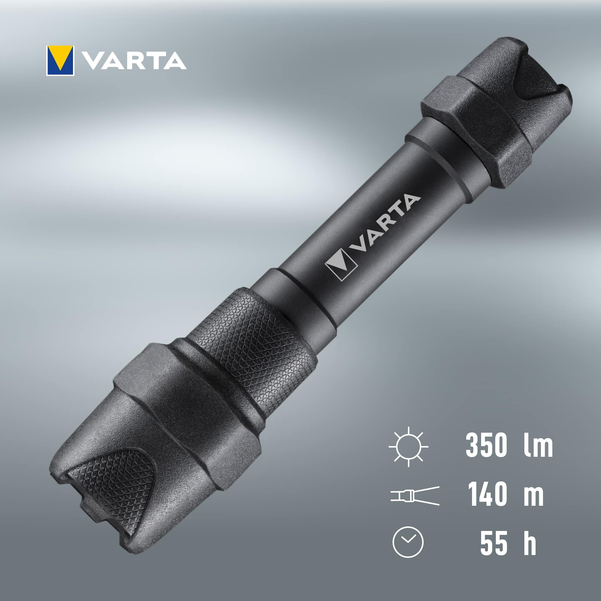 VARTA LED-Taschenlampe Indestructible F20 Pro, 350 lm, Batteriebetrieb