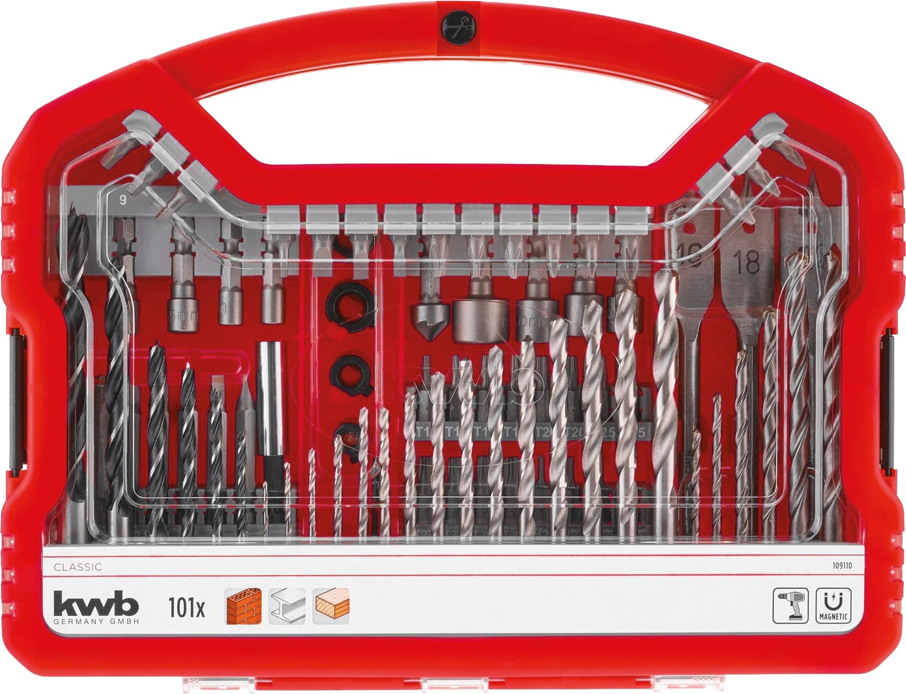 KWB Bit-&-Bohrer-Satz, 109110, 101-teilig