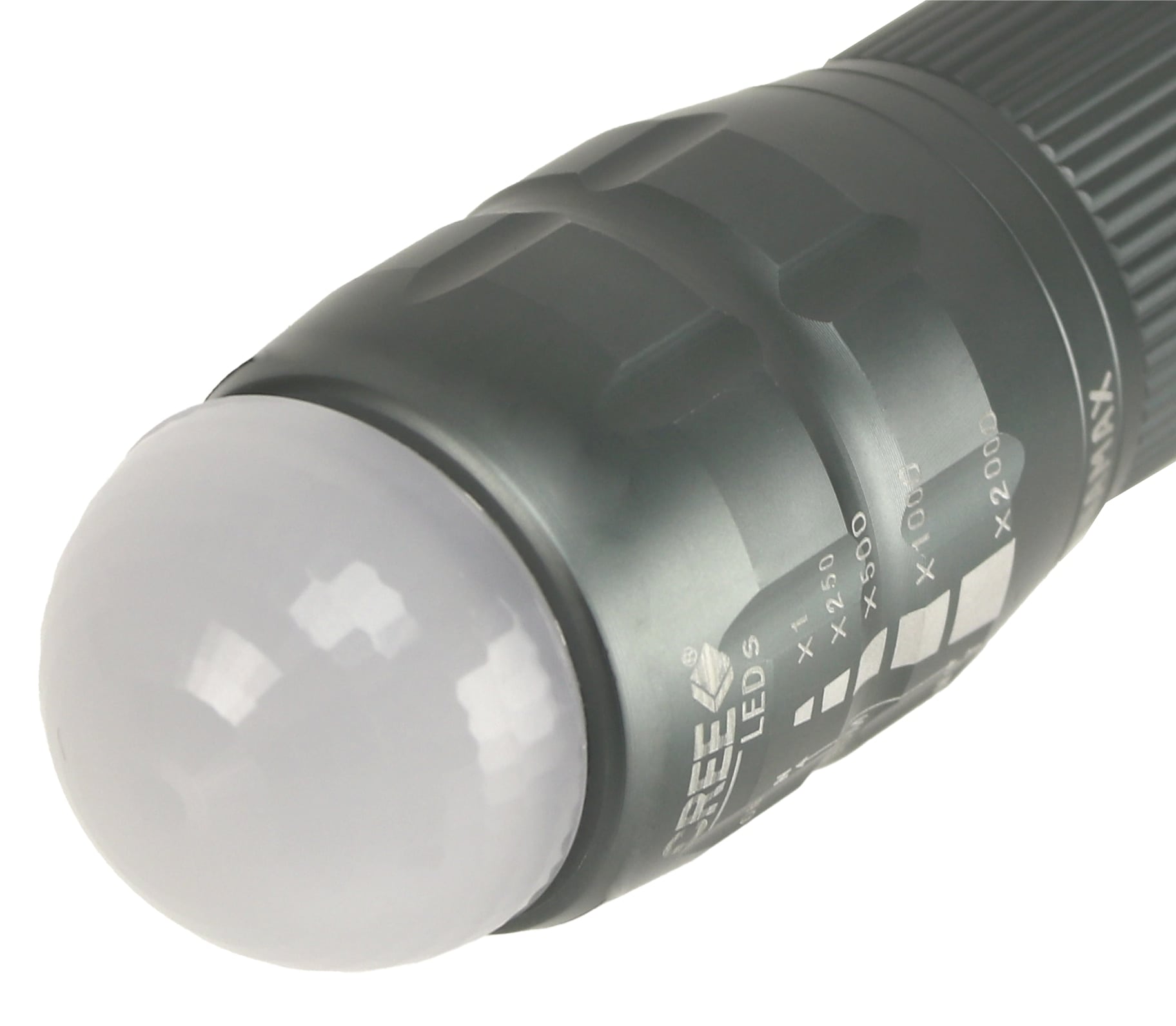 LED-Taschenlampe, WK502, Alu  grau, 5 W, CREE LED