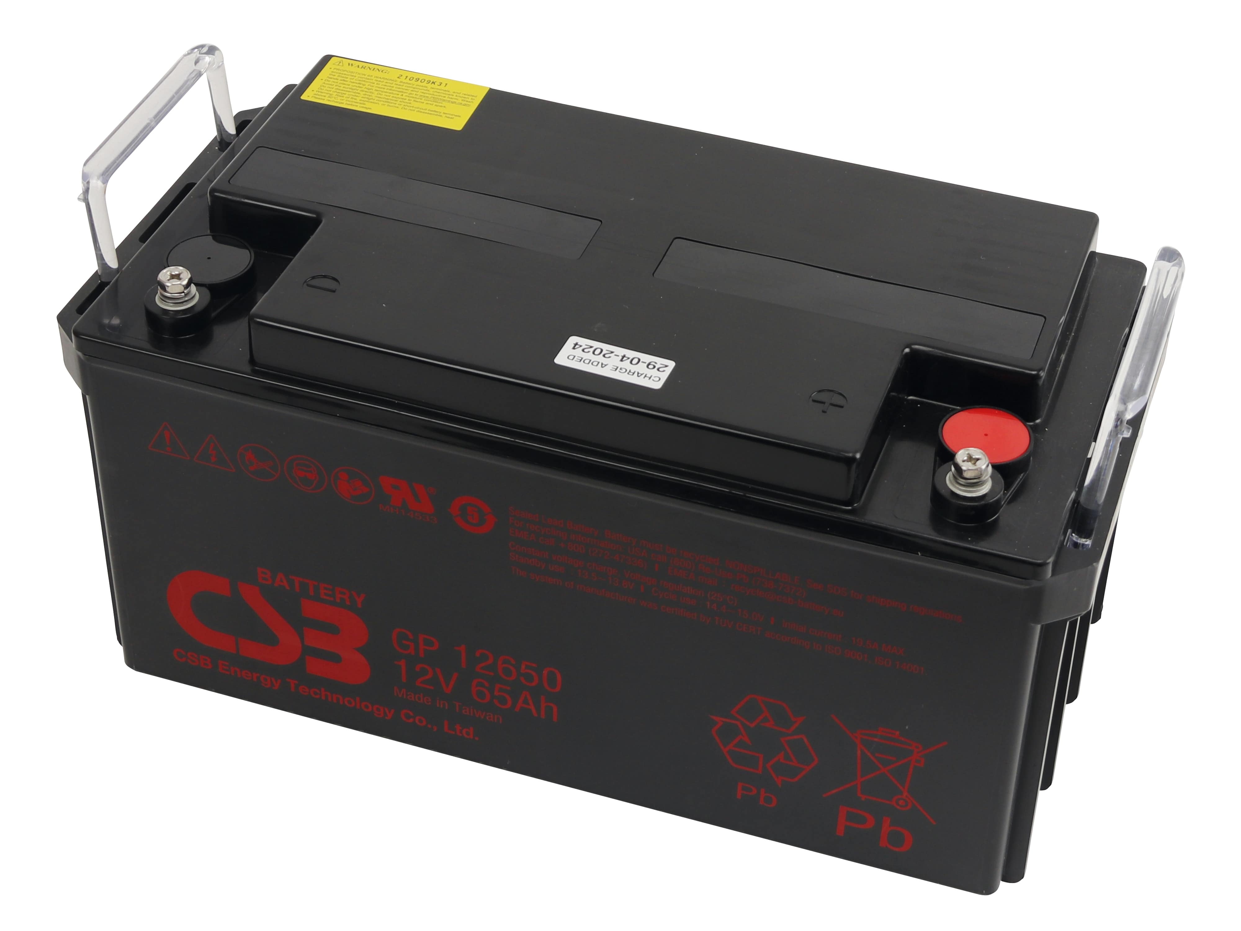 CSB Blei-Akkumulator GP12650, 12 V-/65 Ah