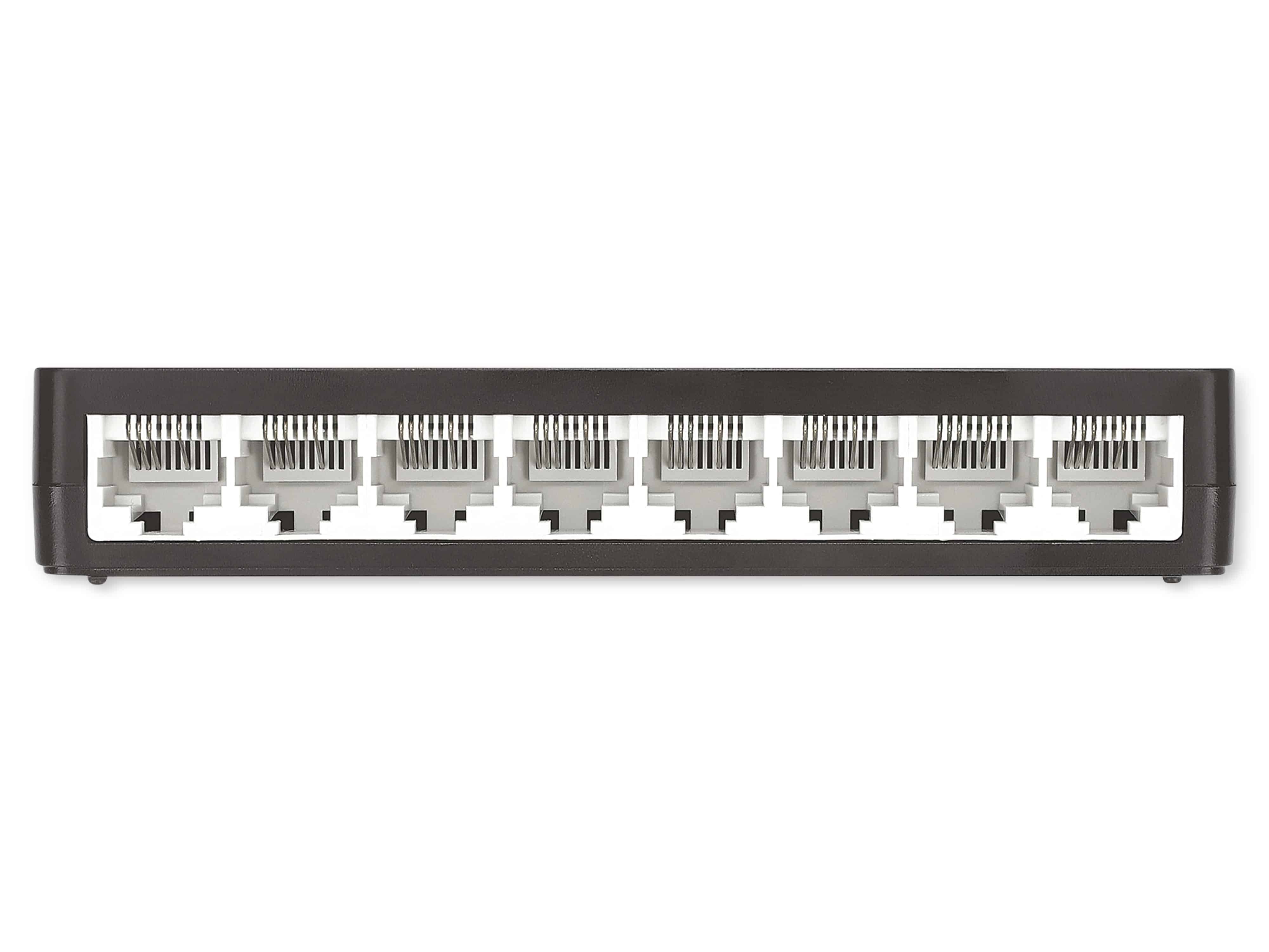 INTELLINET Ethernet Switch 561730 8-Port, schwarz