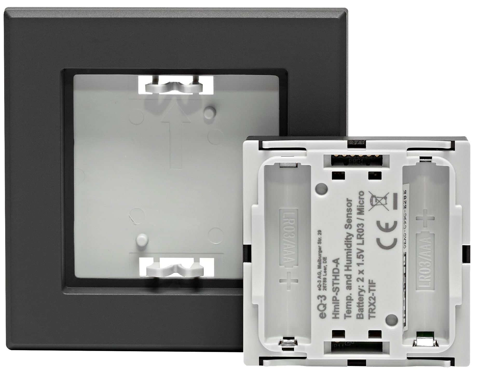 HOMEMATIC IP Temperatur und Luftfeuchtigkeitssensor mit Display-innen