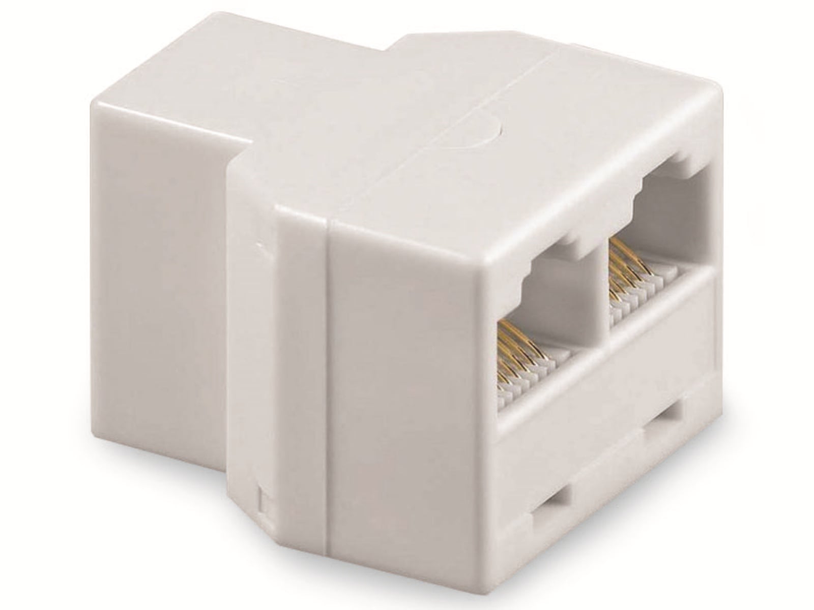 GOOBAY ISDN T-Adapter, 2x RJ45 Buchse, weiß