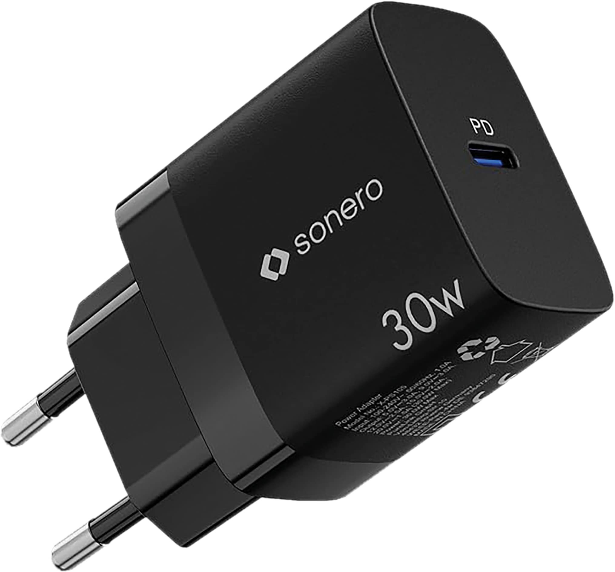 SONERO USB-C GaN Ladegerät X-PS105, 1 Port, 30W, schwarz