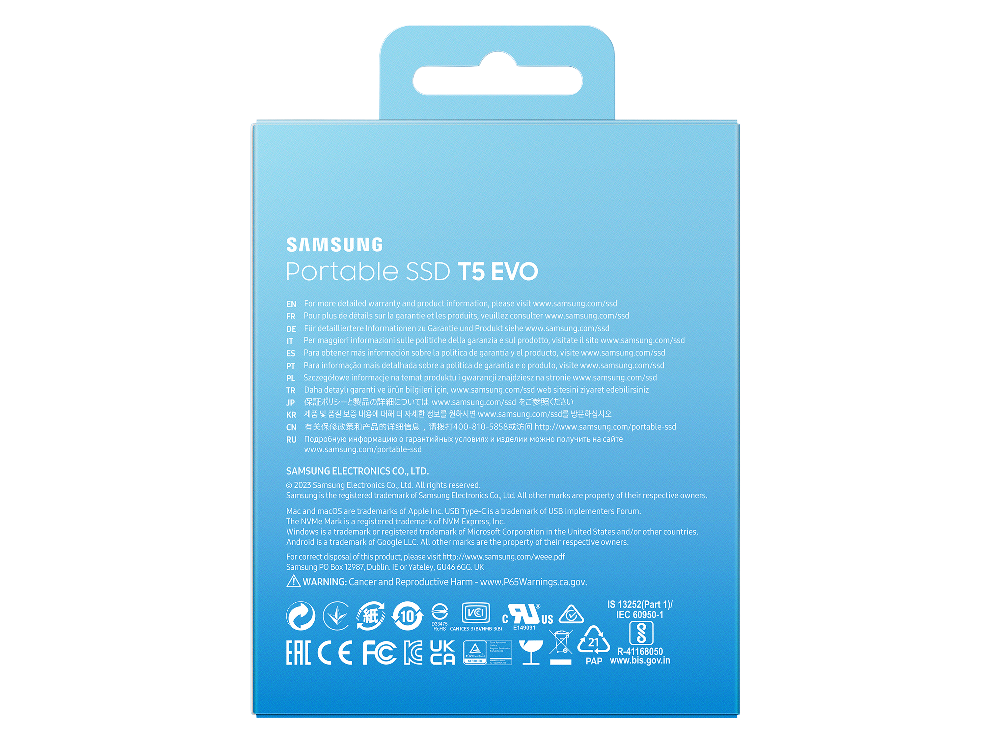 SAMSUNG Externe SSD Portable T5 Evo 4TB