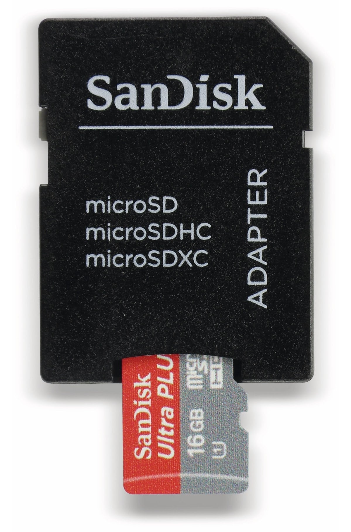 SanDisk MicroSDHC Card Ultra Plus, Class 10, UHS-I, 16 GB