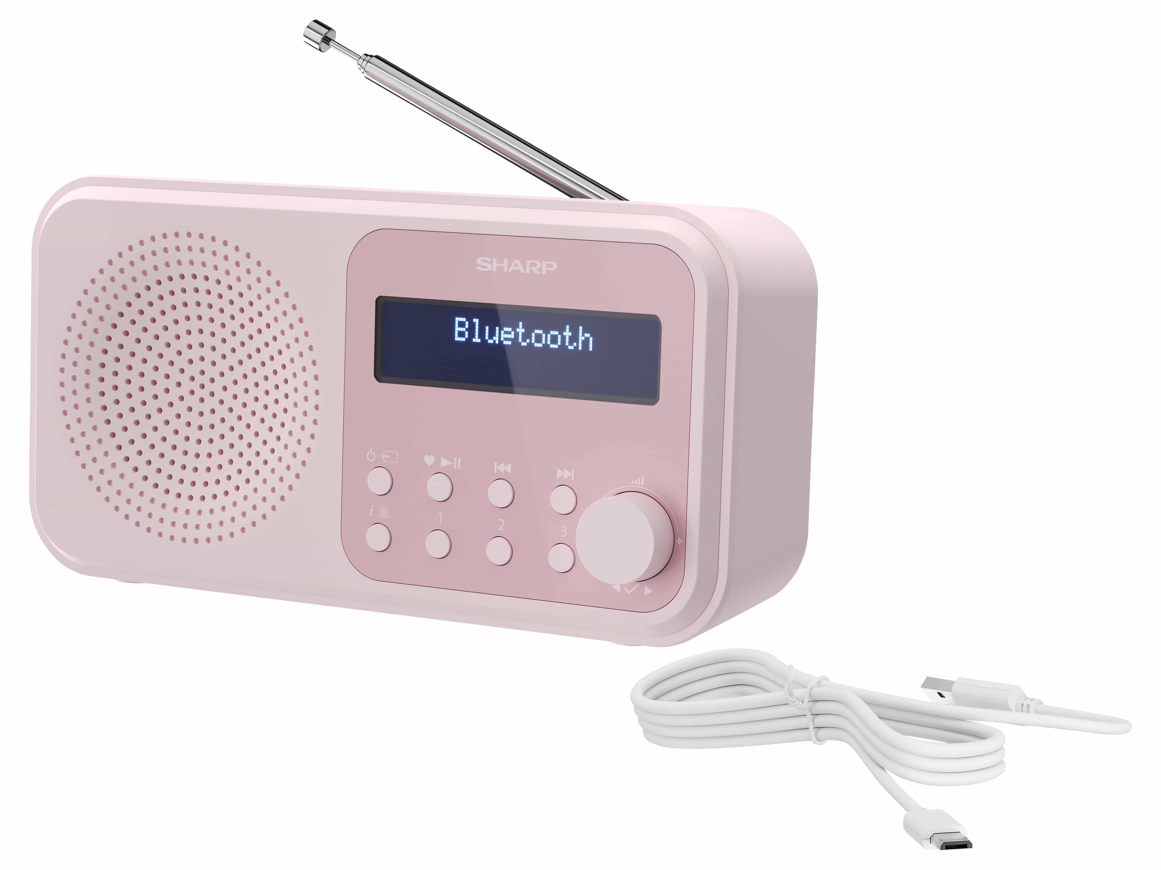 SHARP DAB+/FM Radio DR-P420, USB, Bluetooth, rosa