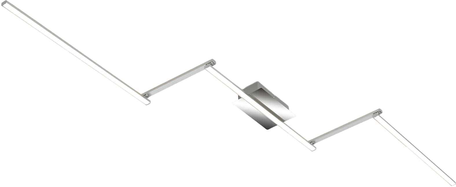 BRILONER LED-Deckenleuchte 3501018 Alu-chrom, 24W, 2800lm, 3000K