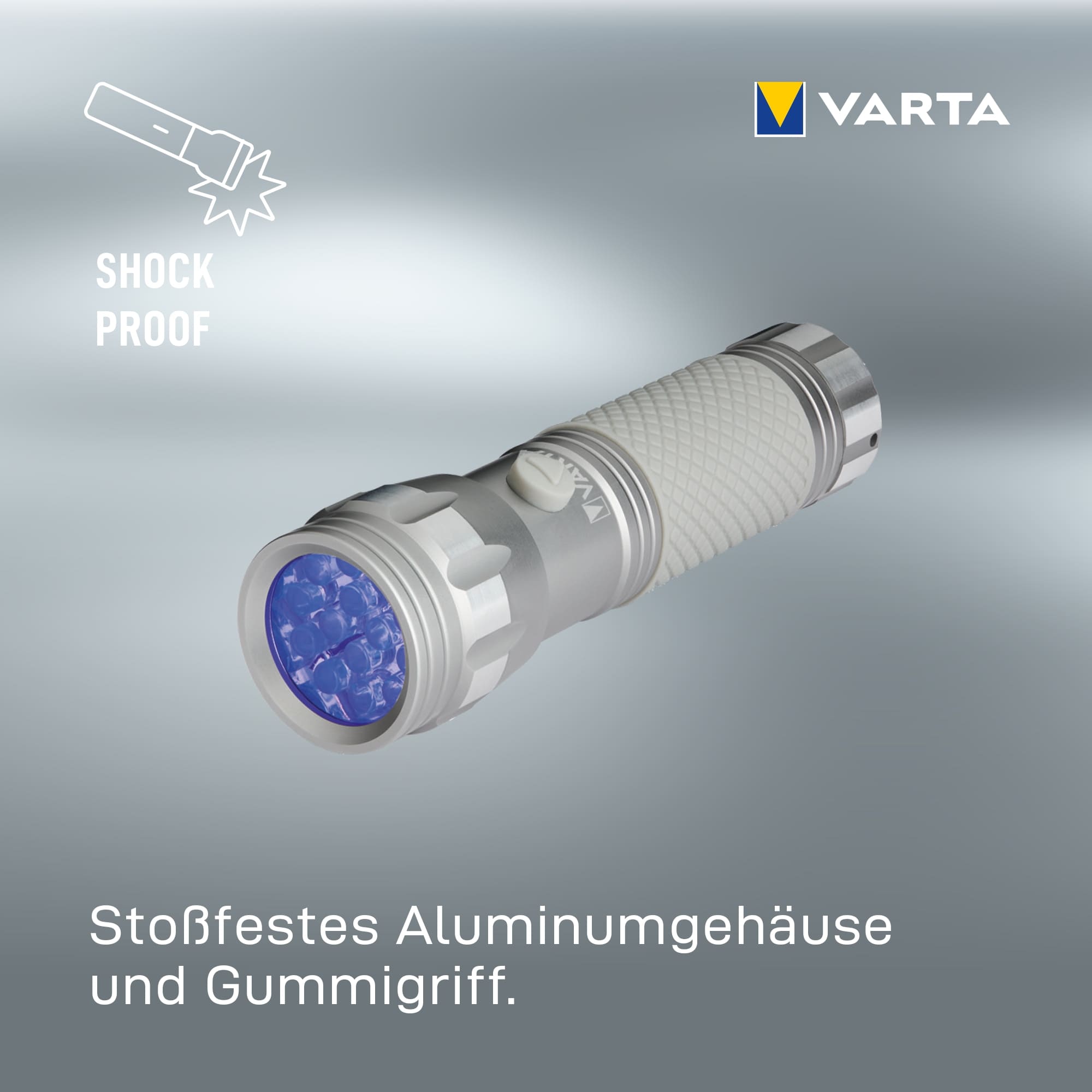 VARTA LED-Taschenlampe UV-Light, 385...400nm, Batteriebetrieb