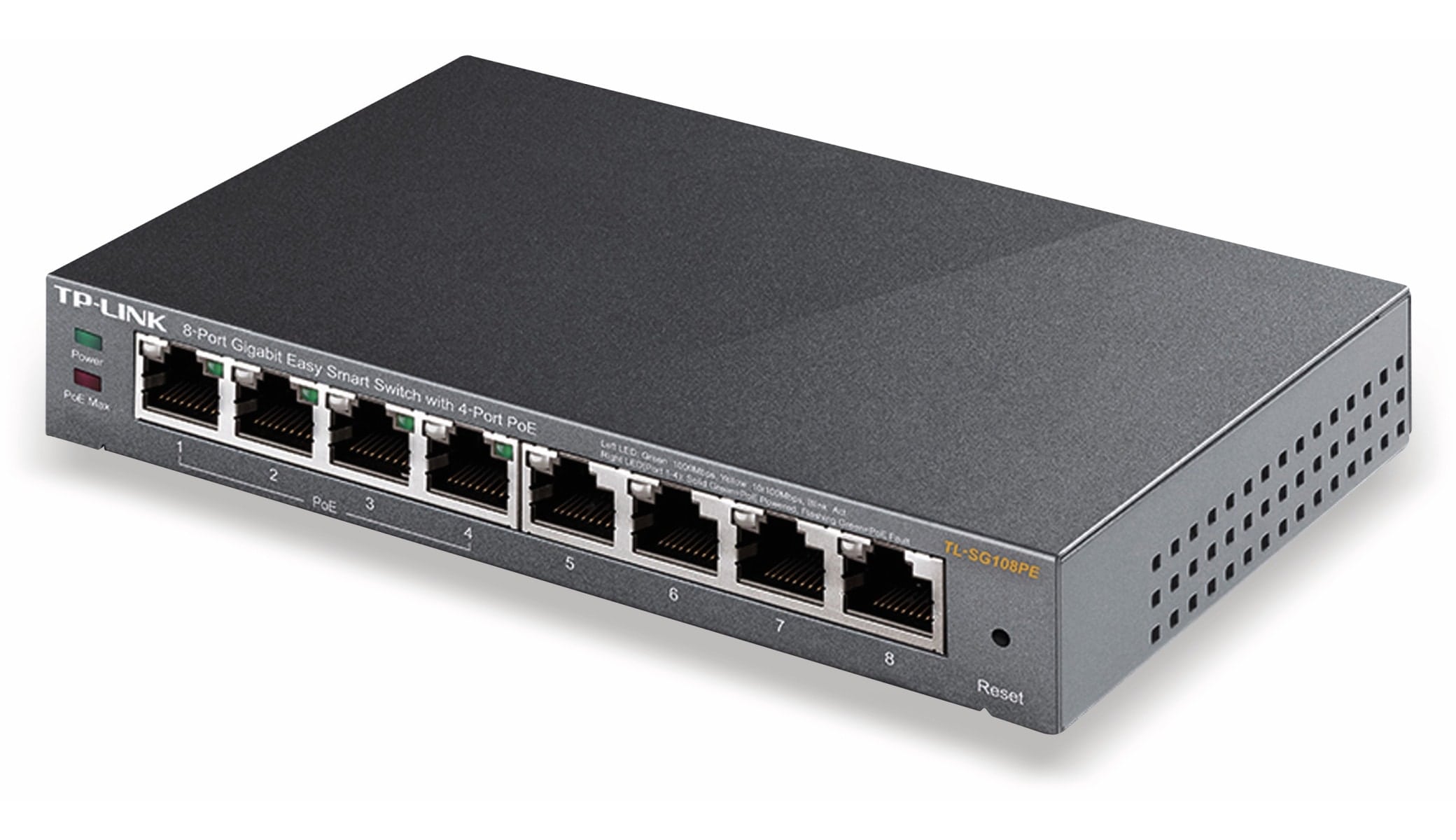 TP-Link Switch TL-SG108PE, 8-port Gigabit