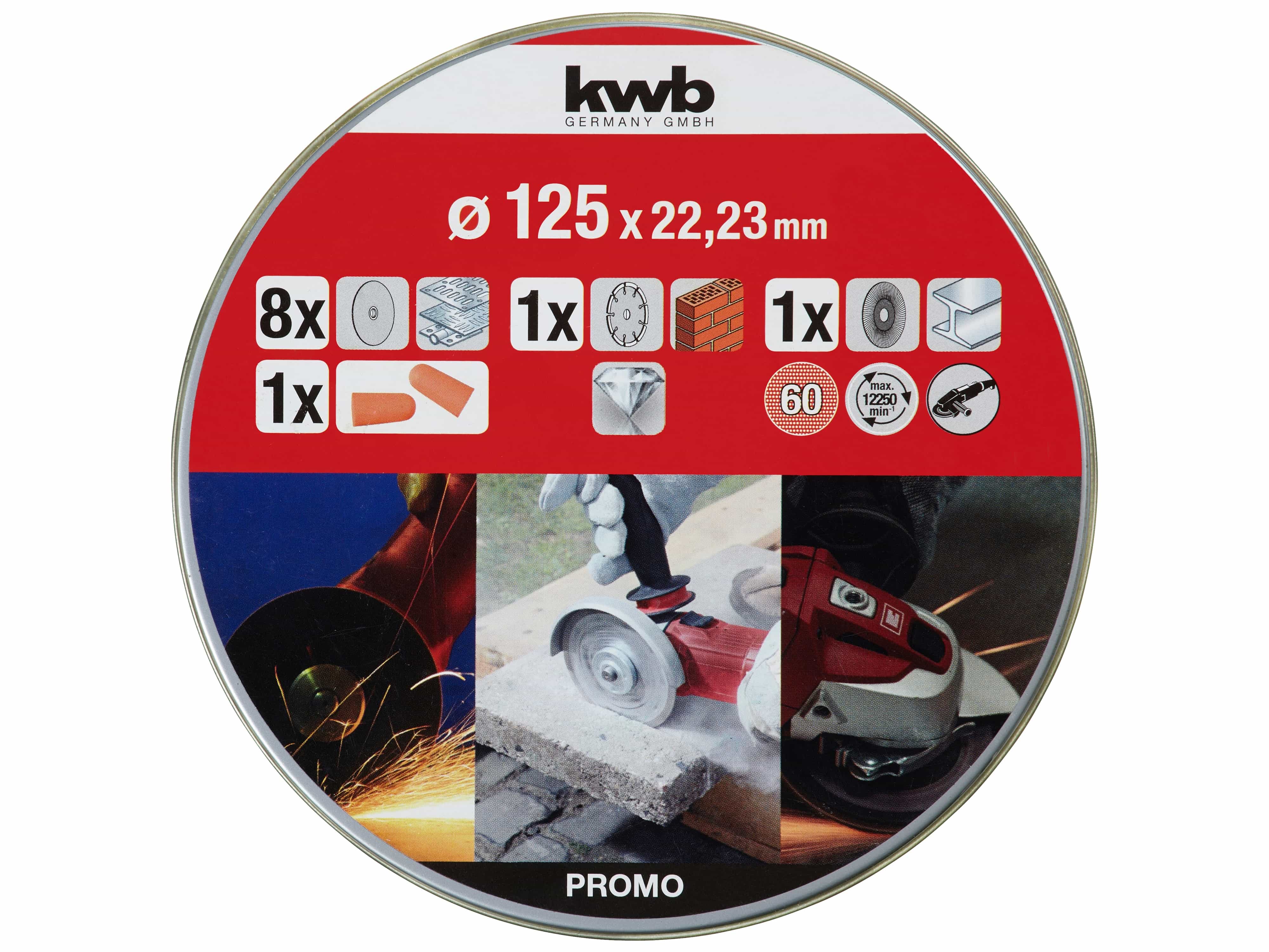 KWB Trennscheiben-Set, 712042, 125 mm, 10 Stück