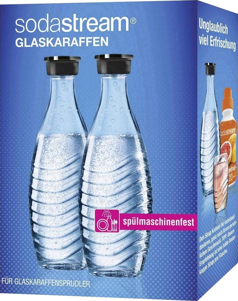 SODASTREAM Glaskaraffe Crystal Penguin, 0,7 L, 2 Stück