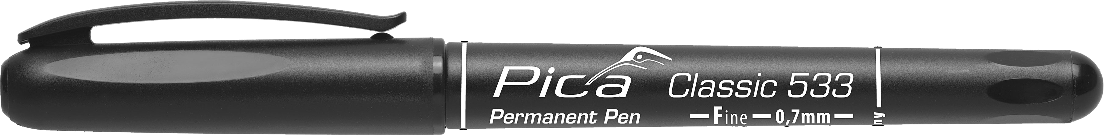 PICA Classic Permanent Pen, 533/46/SB, Fine, schwarz