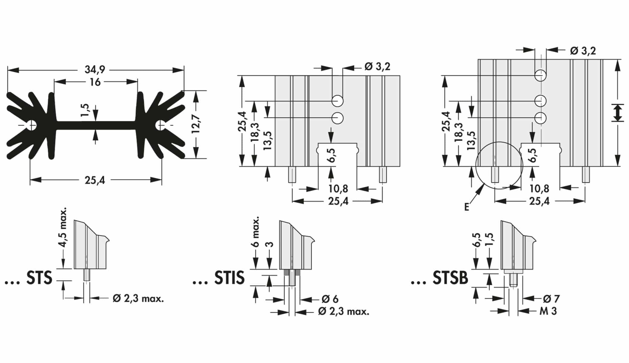 FISCHER ELEKTRONIK Kühlkörper, SK 104 50,8 STS, Leiterkartenkühlkörper , schwarz, Aluminium