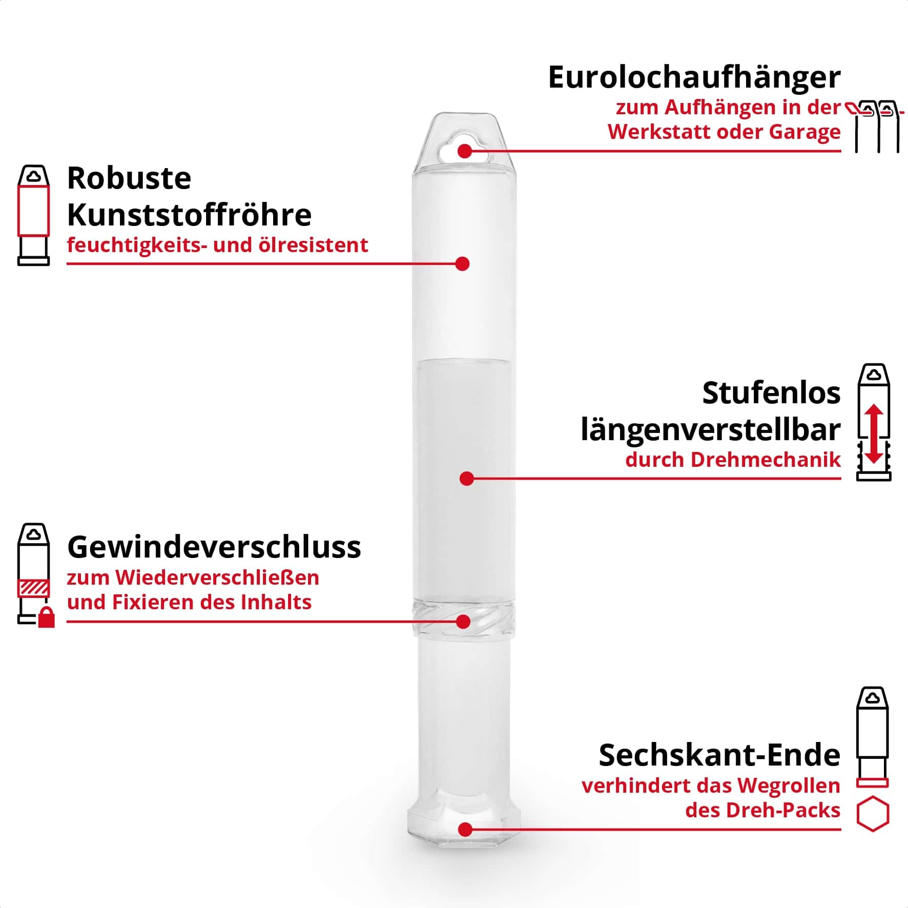 EINHELL SDS-Plus Bohrer-Set 265515, 6-14 mm, 210 mm, 7-teilig