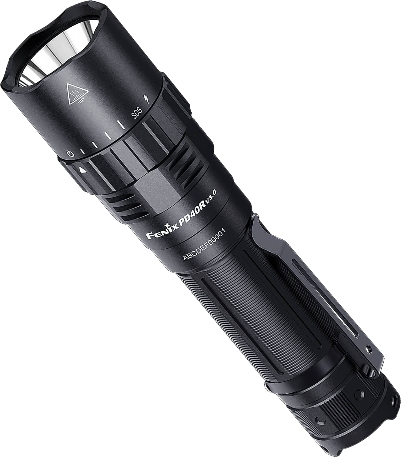 FENIX LED-Taschenlampe PD40R V3.0, Akkubetrieb, schwarz