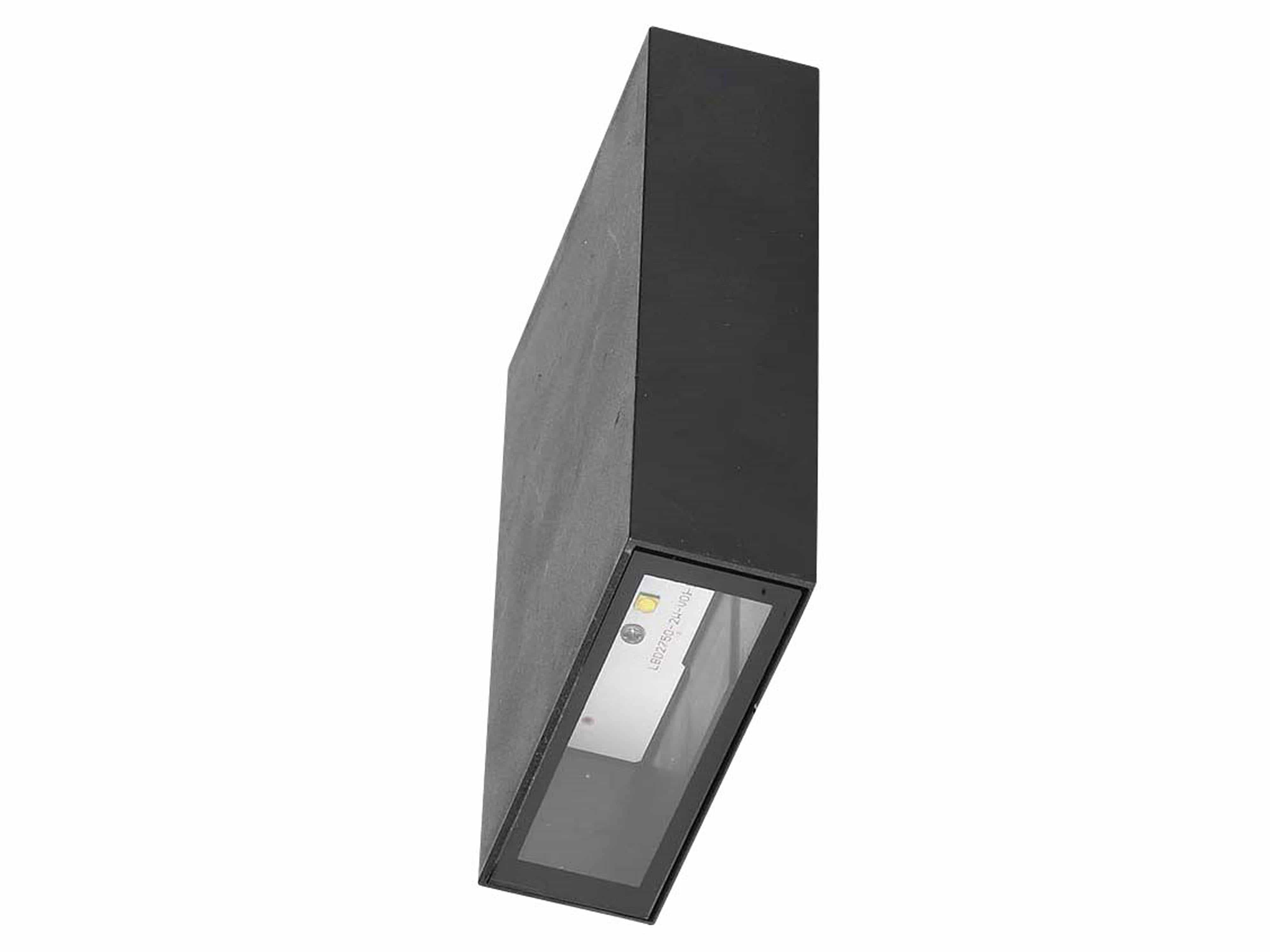 V-TAC LED-Wandleuchte VT-844, EEK: F, 4 W, 400 lm, 3000 K, schwarz