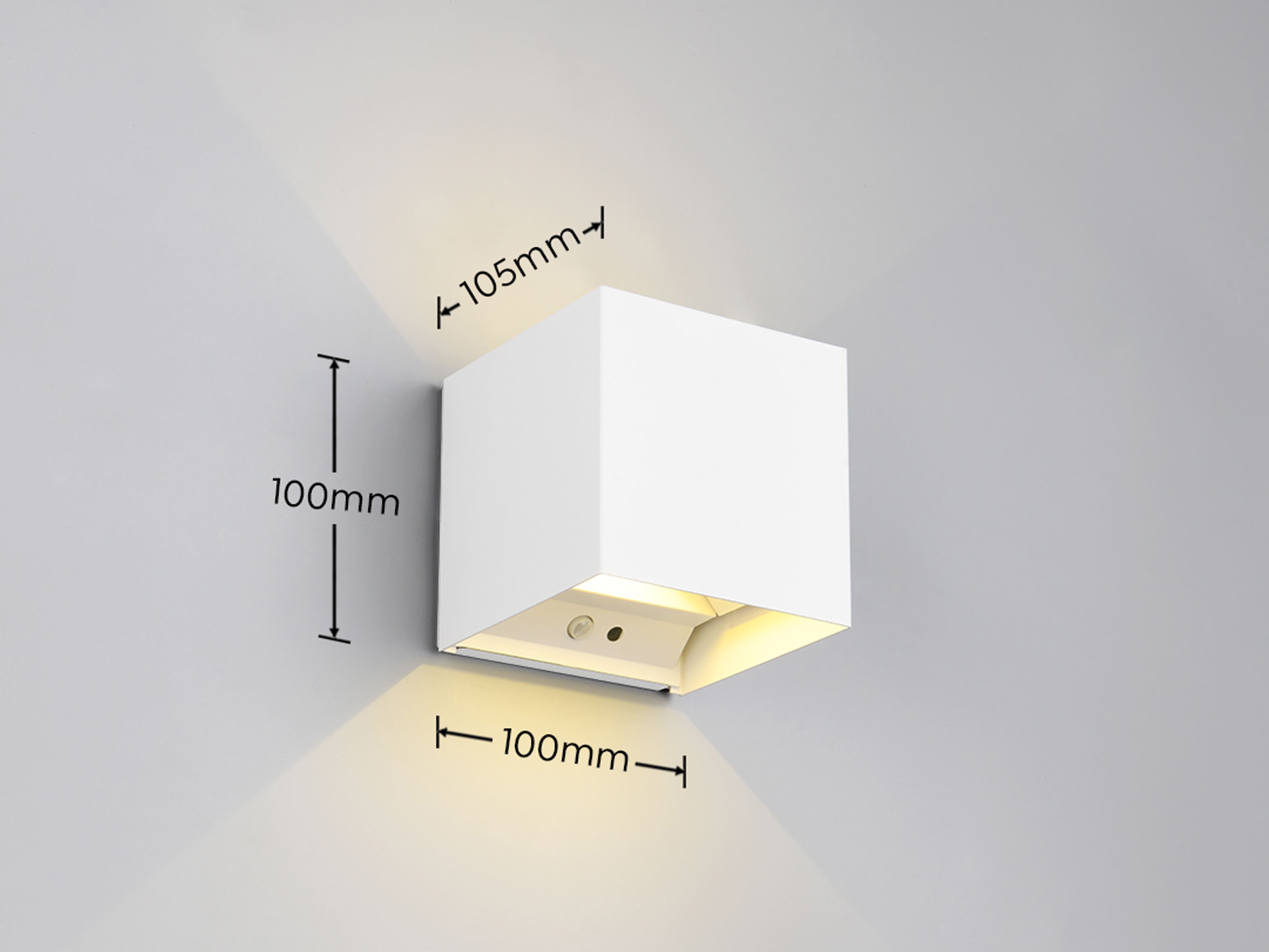 REALITY LED-Akku-Wandleuchte Talent R27759131 weiß, IP 44, 2 x 0,5 W, 100 lm, 3000 K,