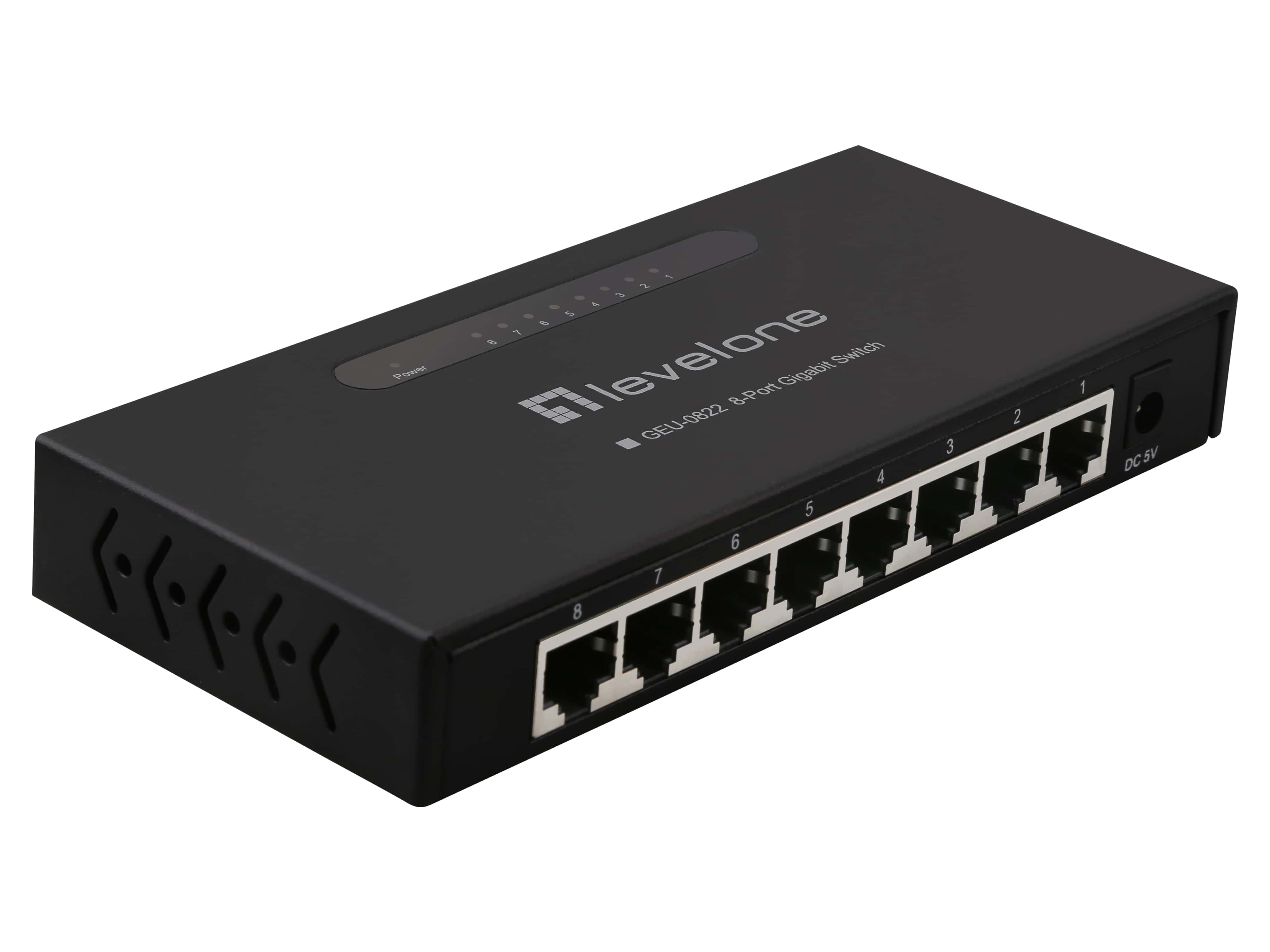 LEVELONE Gigabit-Switch GEU-0822 8-Port