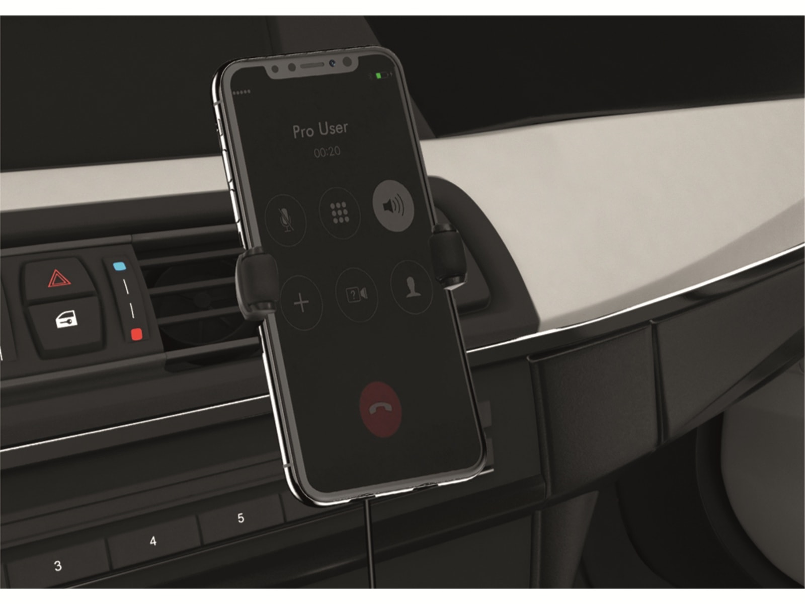 PROUSER KFZ-Smartphonehalter PRO USER 20152, mit Induktions-Ladegerät