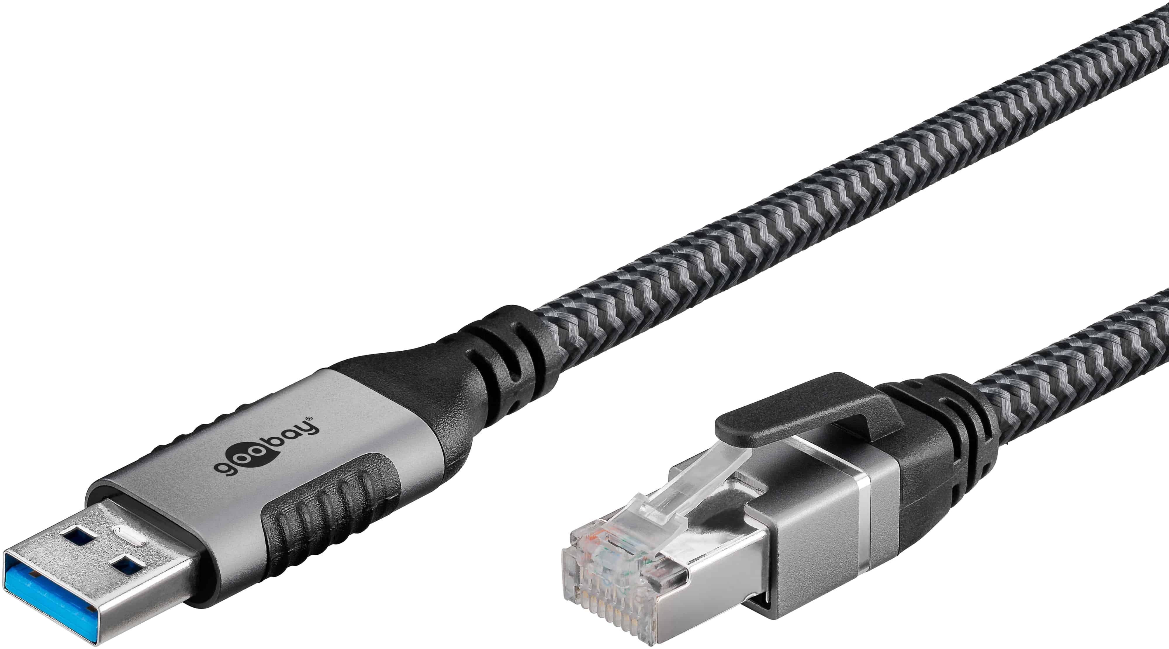 GOOBAY Ethernet-Kabel CAT6 USB-A 3.0 auf RJ45 5m