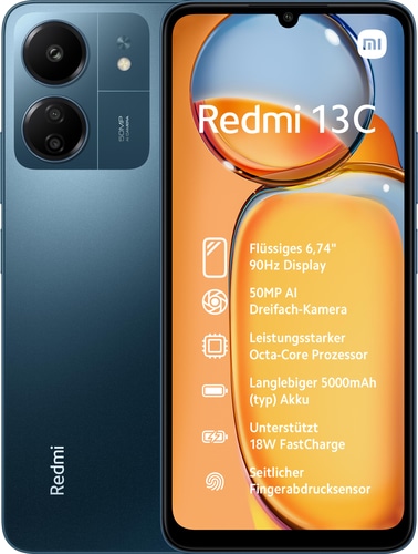 XIAOMI Smartphone Redmi 13C 256GB Navy Blue